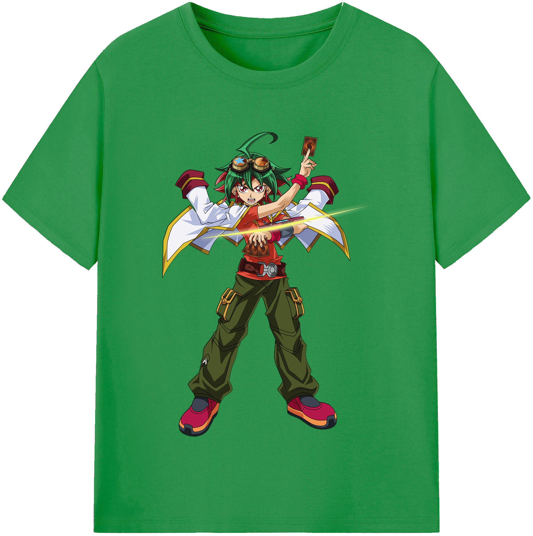 （画像用） 遊☆戯☆王 Yu-Gi-Oh! レディースカジュアルプリントTシャツ（綿100％）