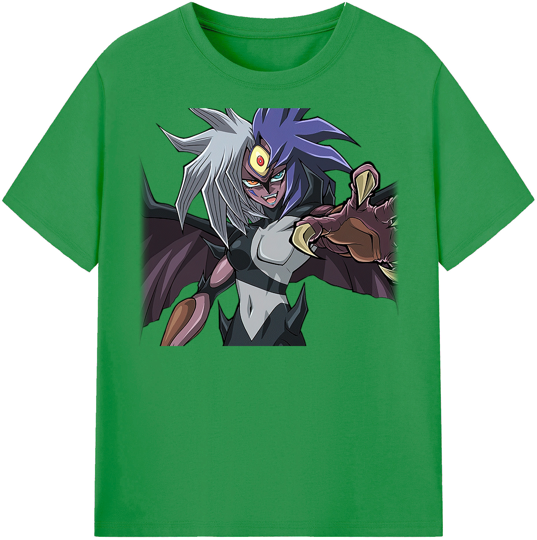 （画像用） 遊☆戯☆王 Yu-Gi-Oh! レディースカジュアルプリントTシャツ（綿100％）