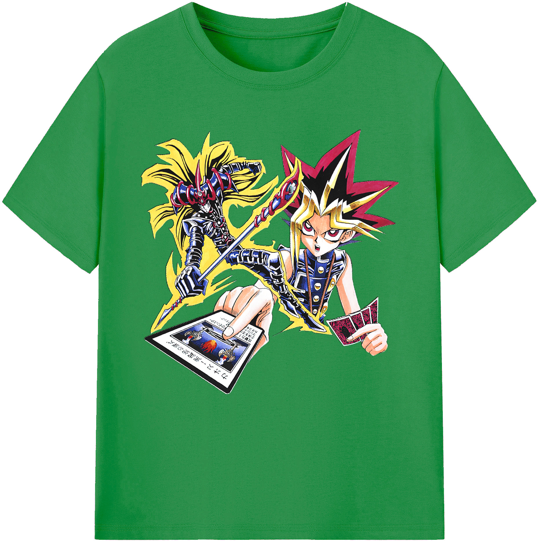 （画像用） 遊☆戯☆王 Yu-Gi-Oh! レディースカジュアルプリントTシャツ（綿100％）