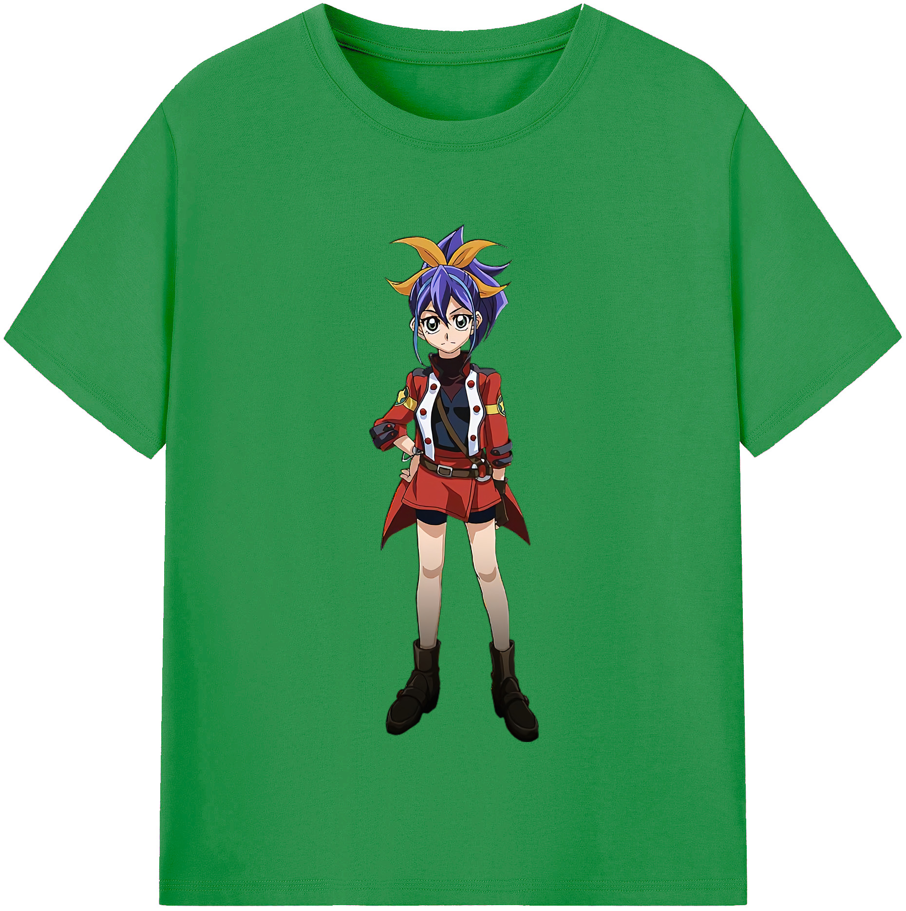 （画像用） 遊☆戯☆王 Yu-Gi-Oh! レディースカジュアルプリントTシャツ（綿100％）
