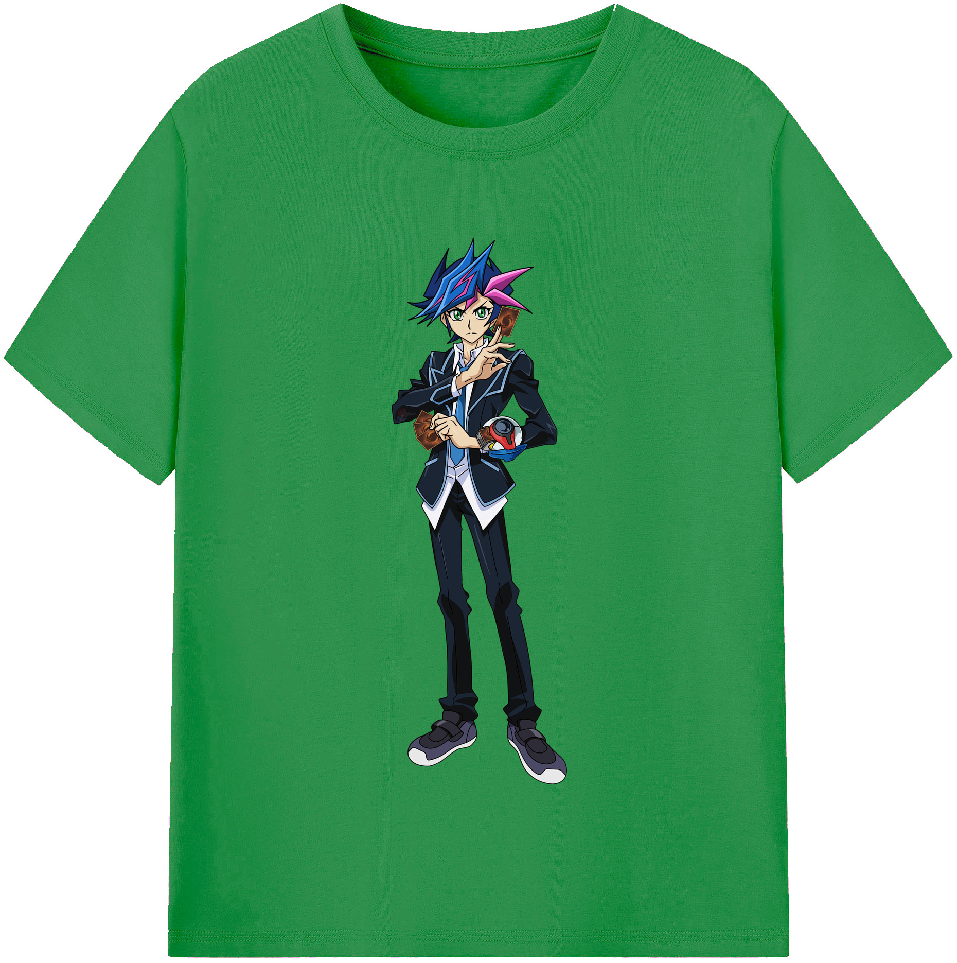 （画像用） 遊☆戯☆王 Yu-Gi-Oh! レディースカジュアルプリントTシャツ（綿100％）