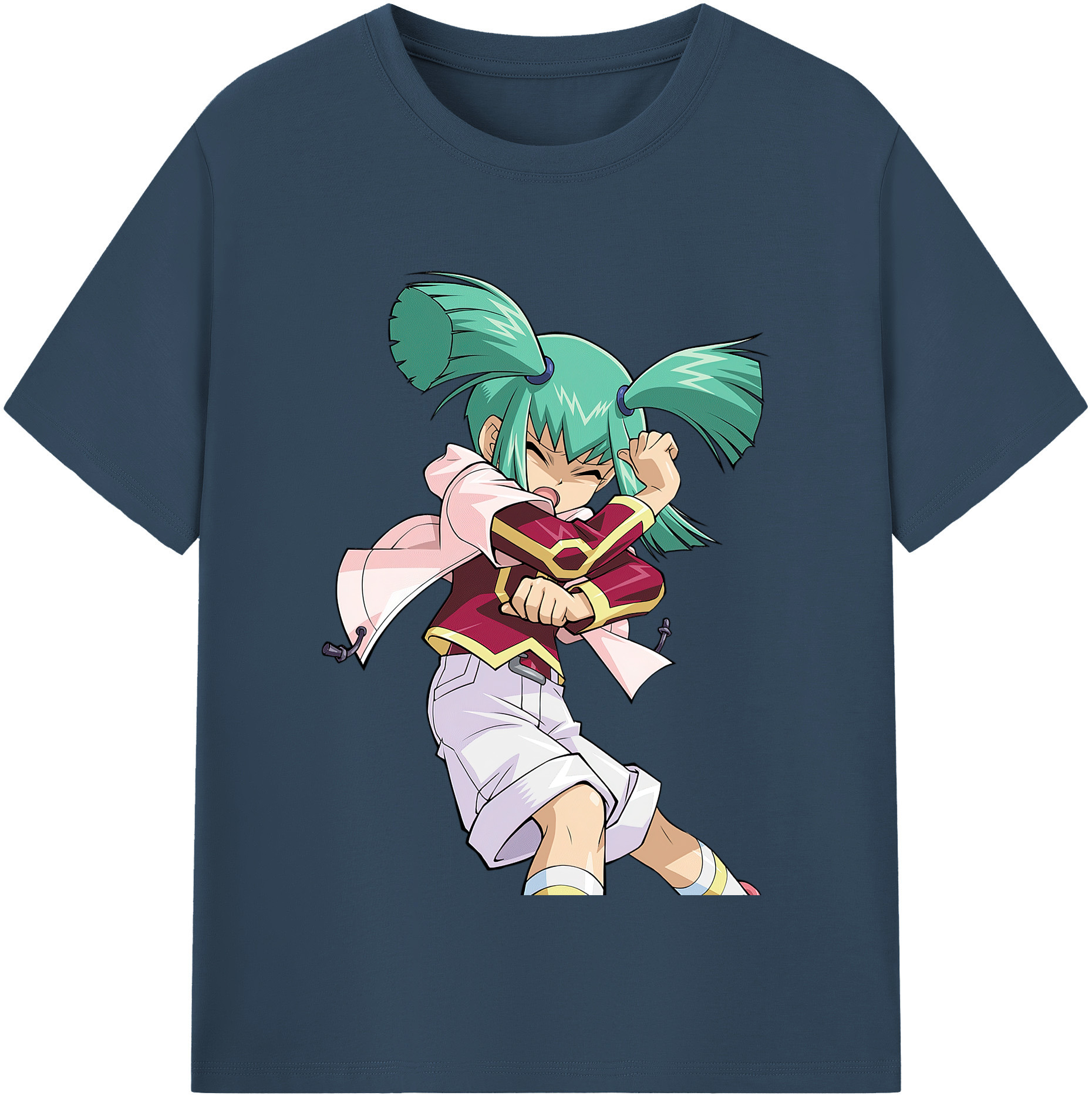 （画像用） 遊☆戯☆王 Yu-Gi-Oh! レディースカジュアルプリントTシャツ（綿100％）