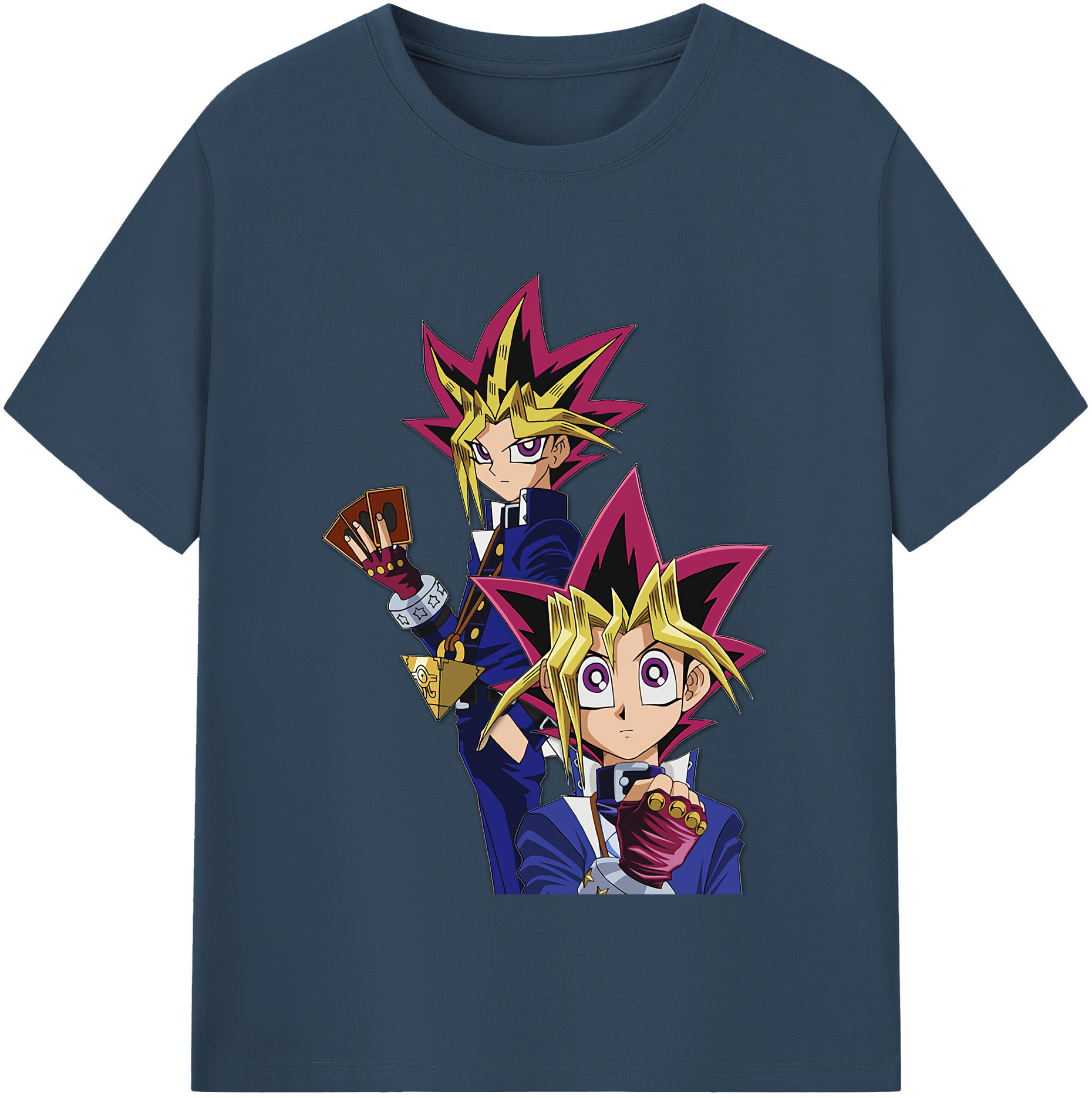 （画像用） 遊☆戯☆王 Yu-Gi-Oh! レディースカジュアルプリントTシャツ（綿100％）