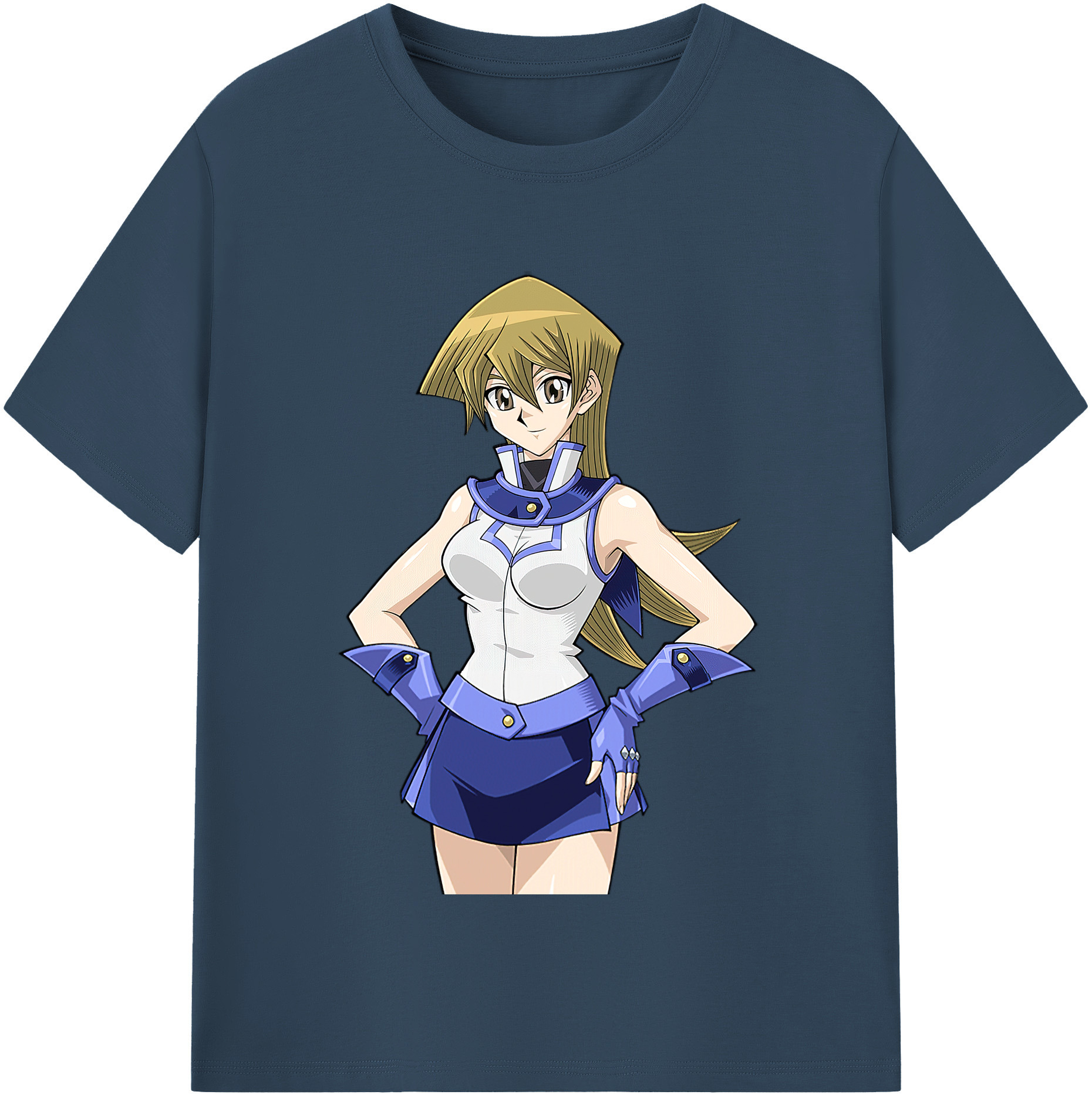 （画像用） 遊☆戯☆王 Yu-Gi-Oh! レディースカジュアルプリントTシャツ（綿100％）