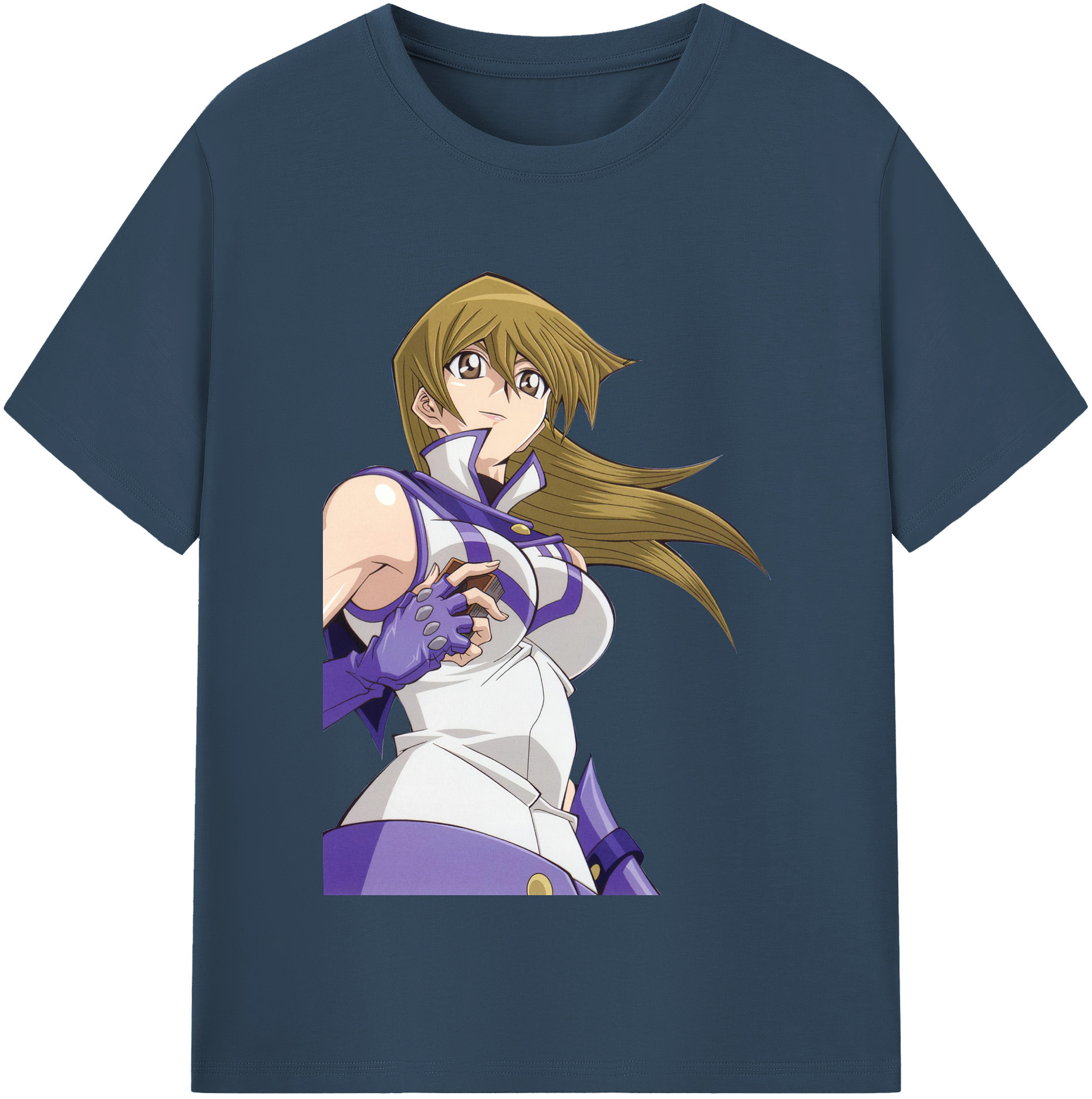 （画像用） 遊☆戯☆王 Yu-Gi-Oh! レディースカジュアルプリントTシャツ（綿100％）