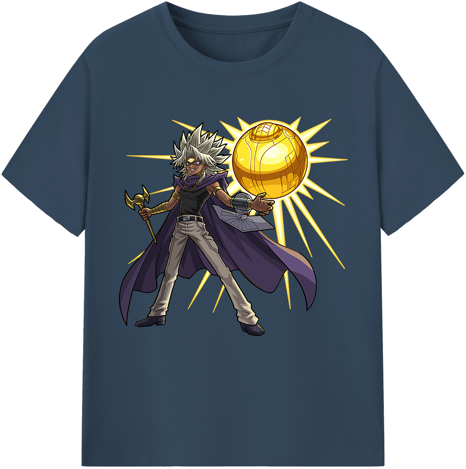 （画像用） 遊☆戯☆王 Yu-Gi-Oh! レディースカジュアルプリントTシャツ（綿100％）