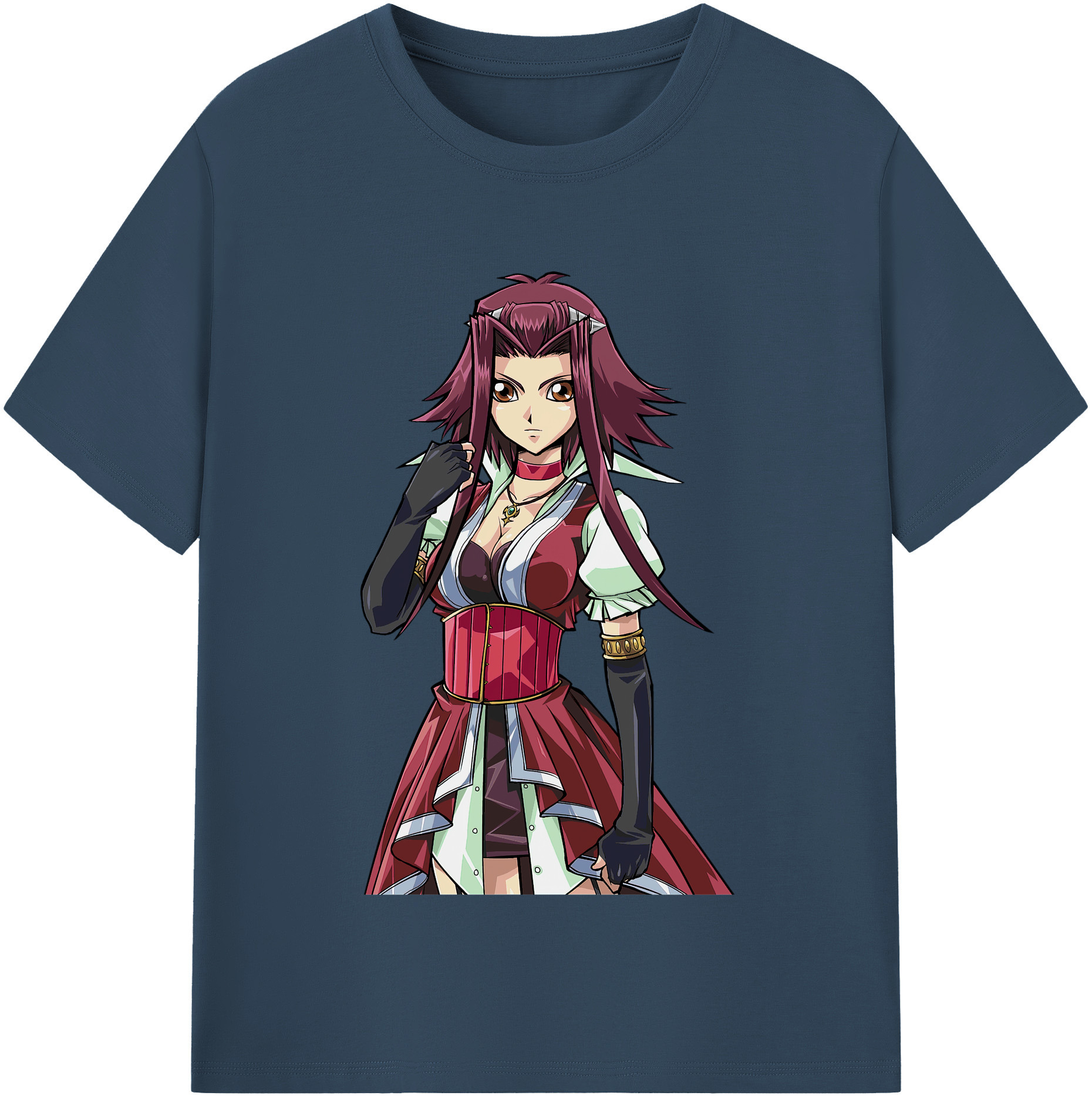 （画像用） 遊☆戯☆王 Yu-Gi-Oh! レディースカジュアルプリントTシャツ（綿100％）