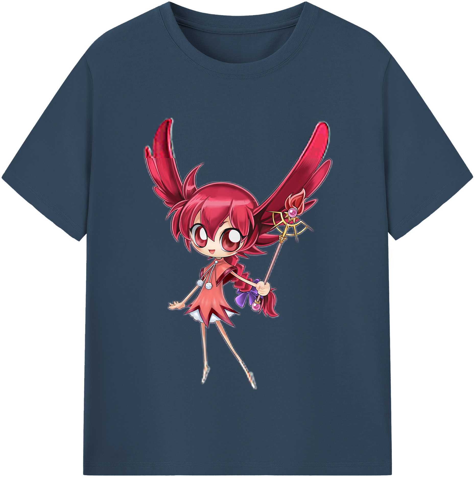 （画像用） 遊☆戯☆王 Yu-Gi-Oh! レディースカジュアルプリントTシャツ（綿100％）