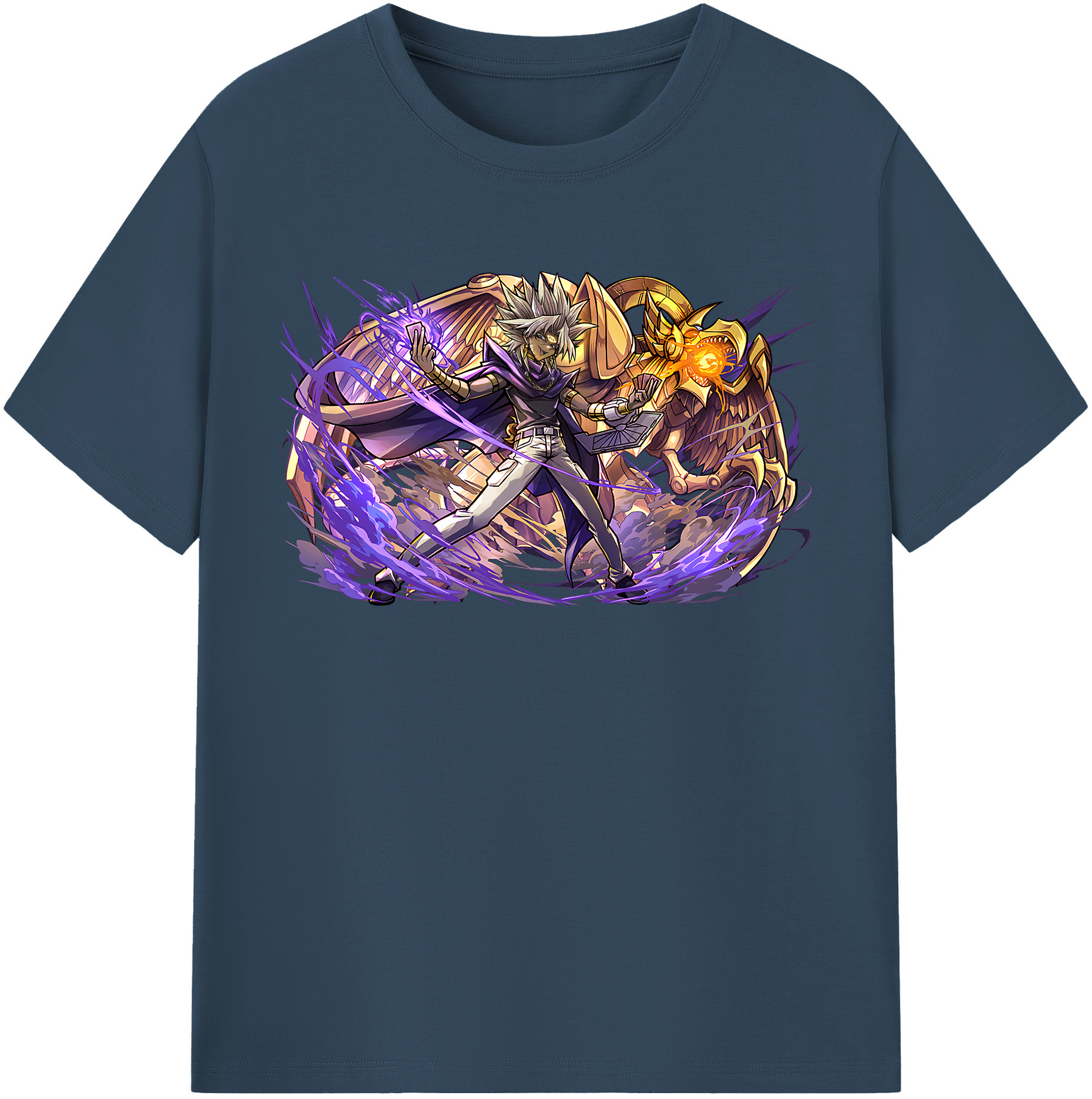 （画像用） 遊☆戯☆王 Yu-Gi-Oh! レディースカジュアルプリントTシャツ（綿100％）