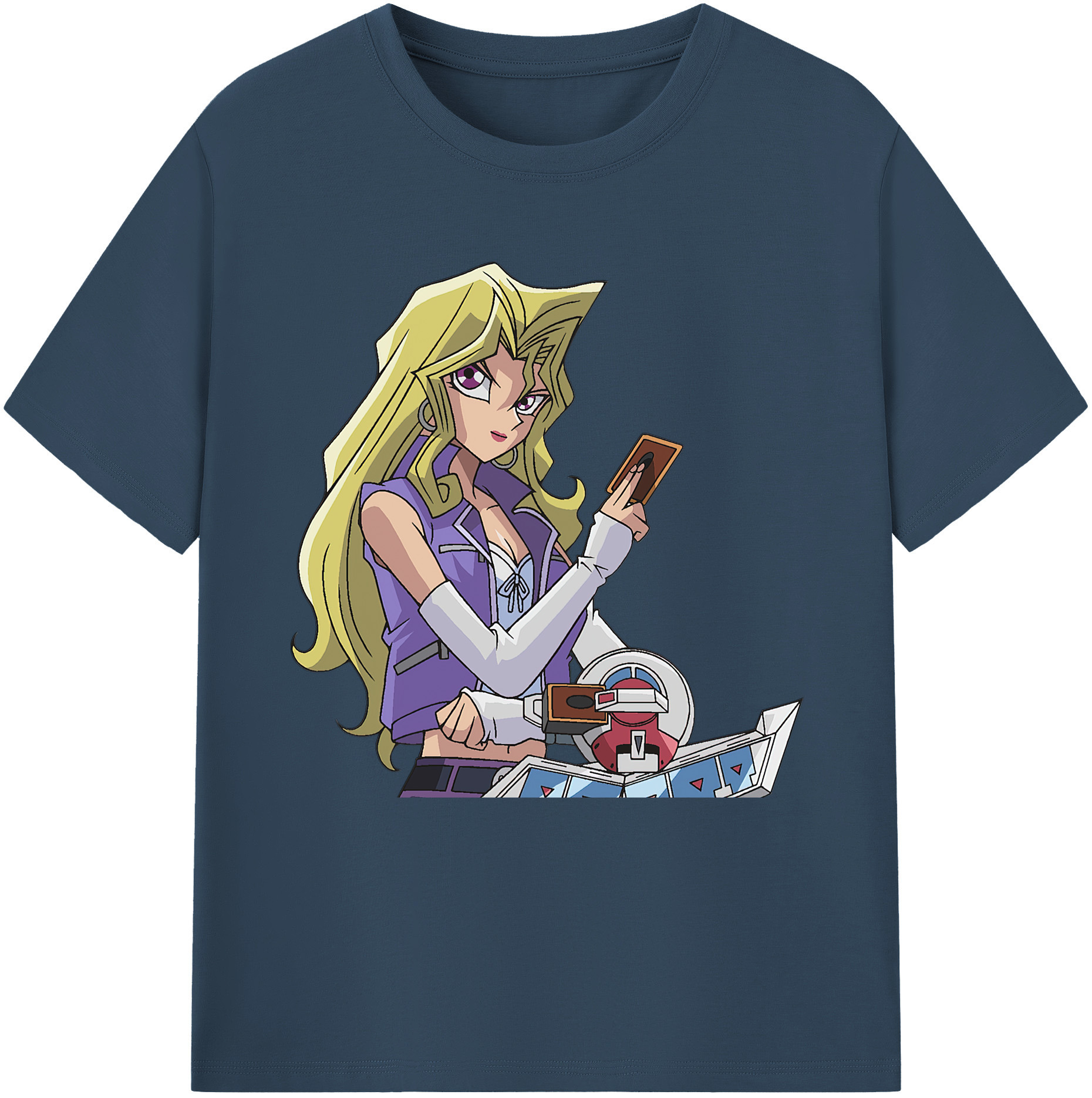 （画像用） 遊☆戯☆王 Yu-Gi-Oh! レディースカジュアルプリントTシャツ（綿100％）