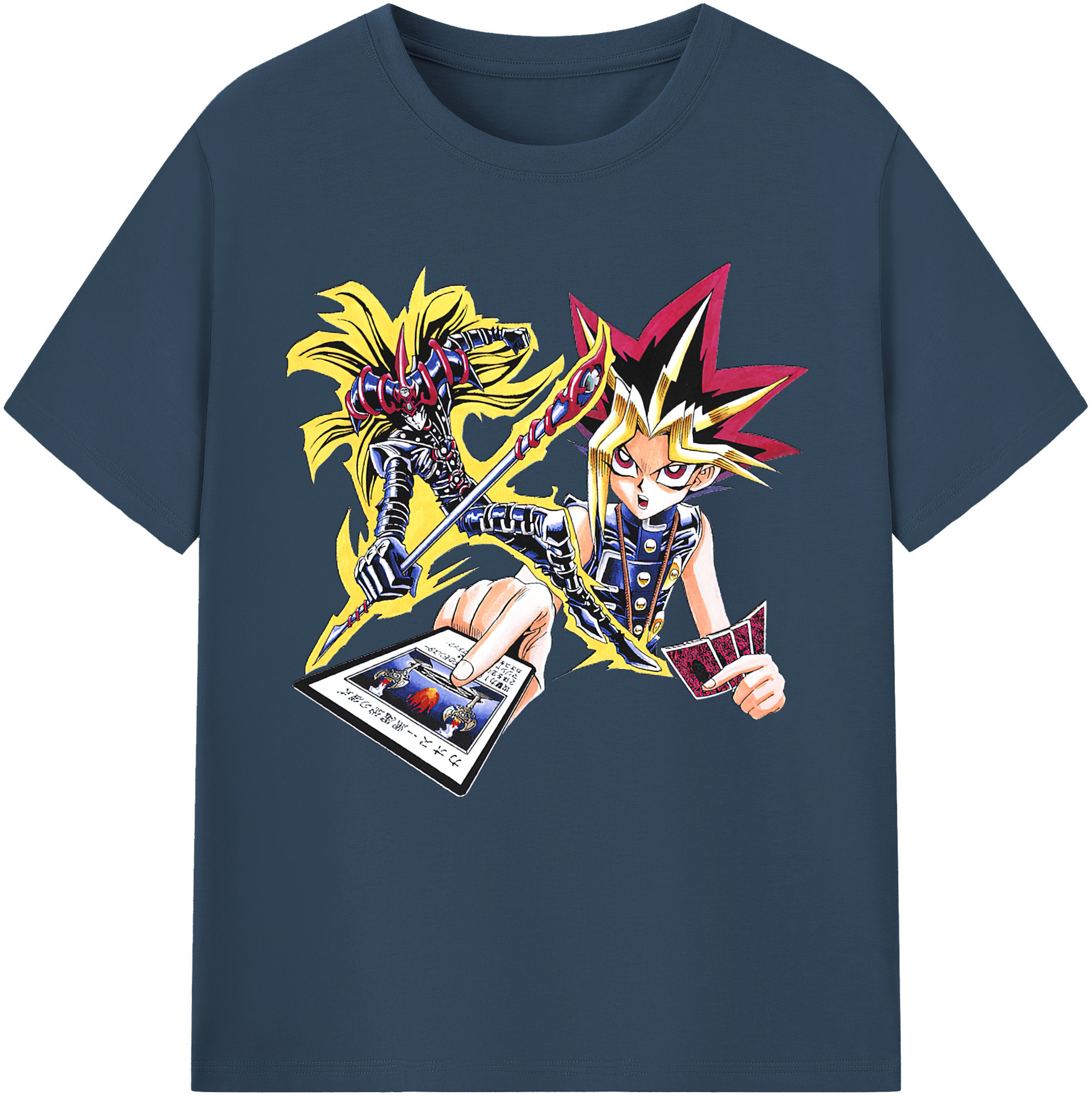 （画像用） 遊☆戯☆王 Yu-Gi-Oh! レディースカジュアルプリントTシャツ（綿100％）