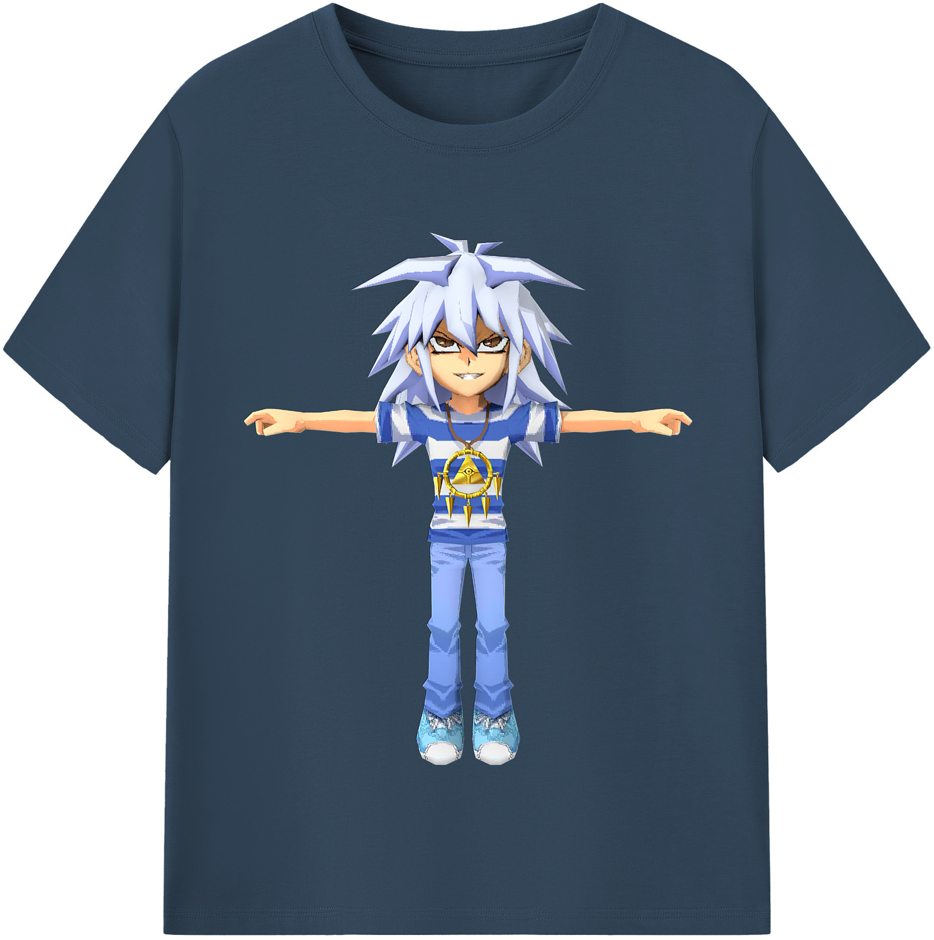 （画像用） 遊☆戯☆王 Yu-Gi-Oh! レディースカジュアルプリントTシャツ（綿100％）