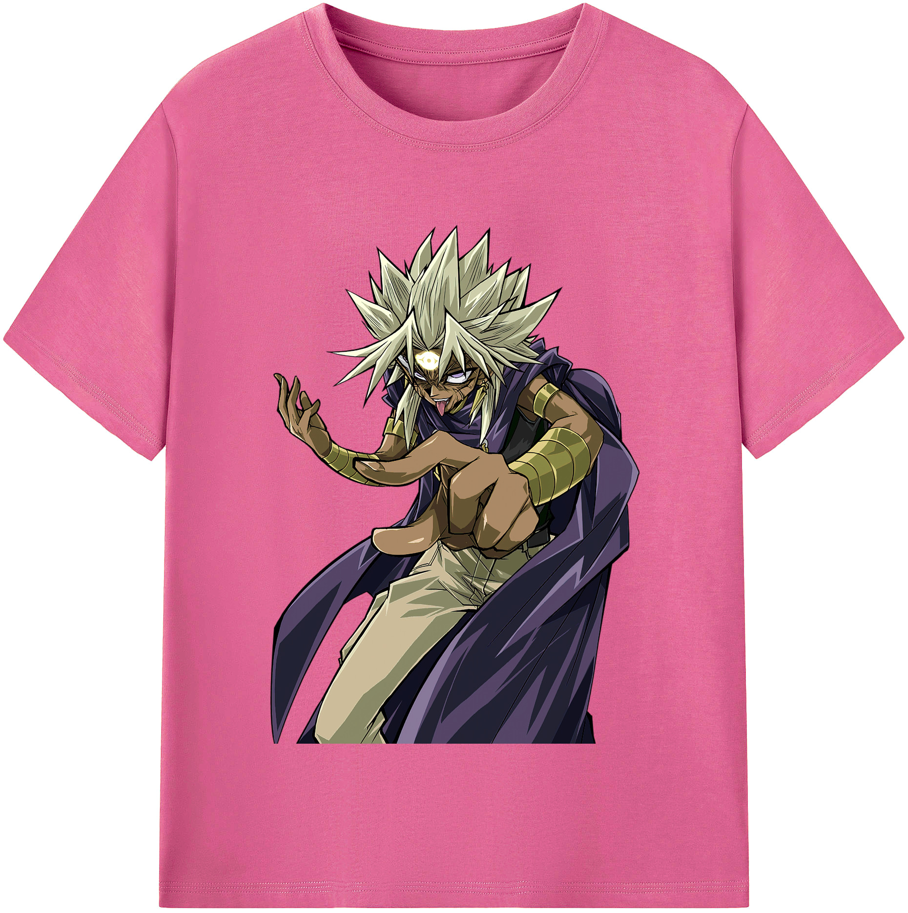 （画像用） 遊☆戯☆王 Yu-Gi-Oh! レディースカジュアルプリントTシャツ（綿100％）