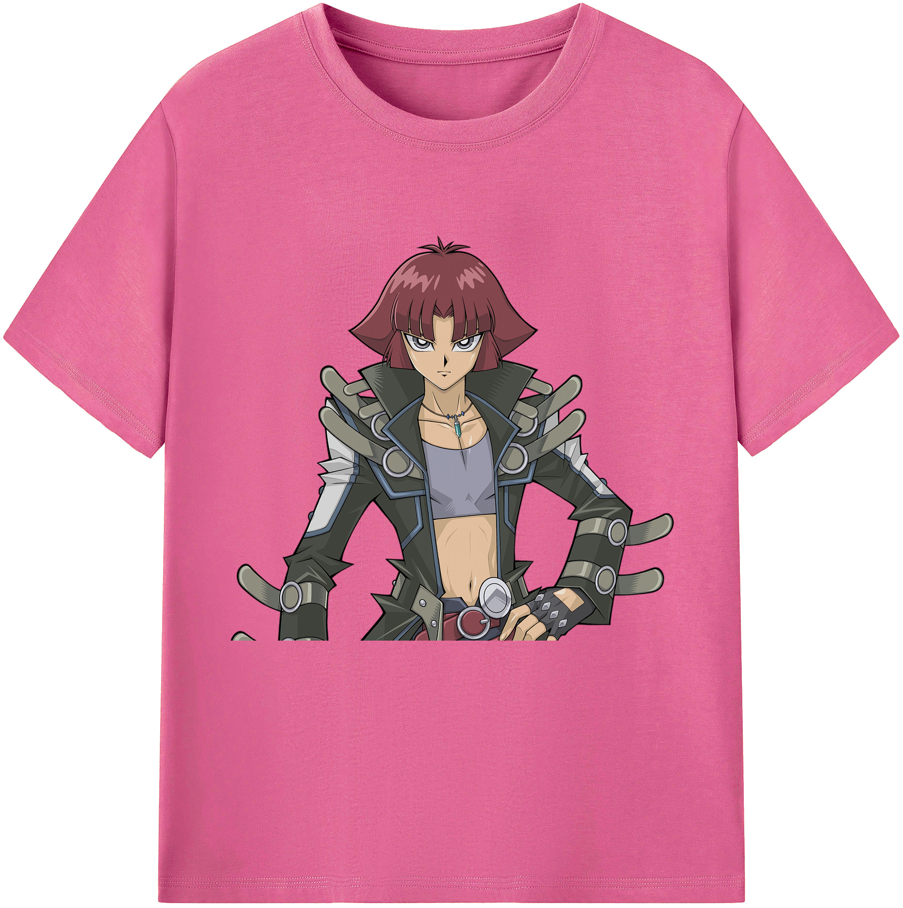 （画像用） 遊☆戯☆王 Yu-Gi-Oh! レディースカジュアルプリントTシャツ（綿100％）