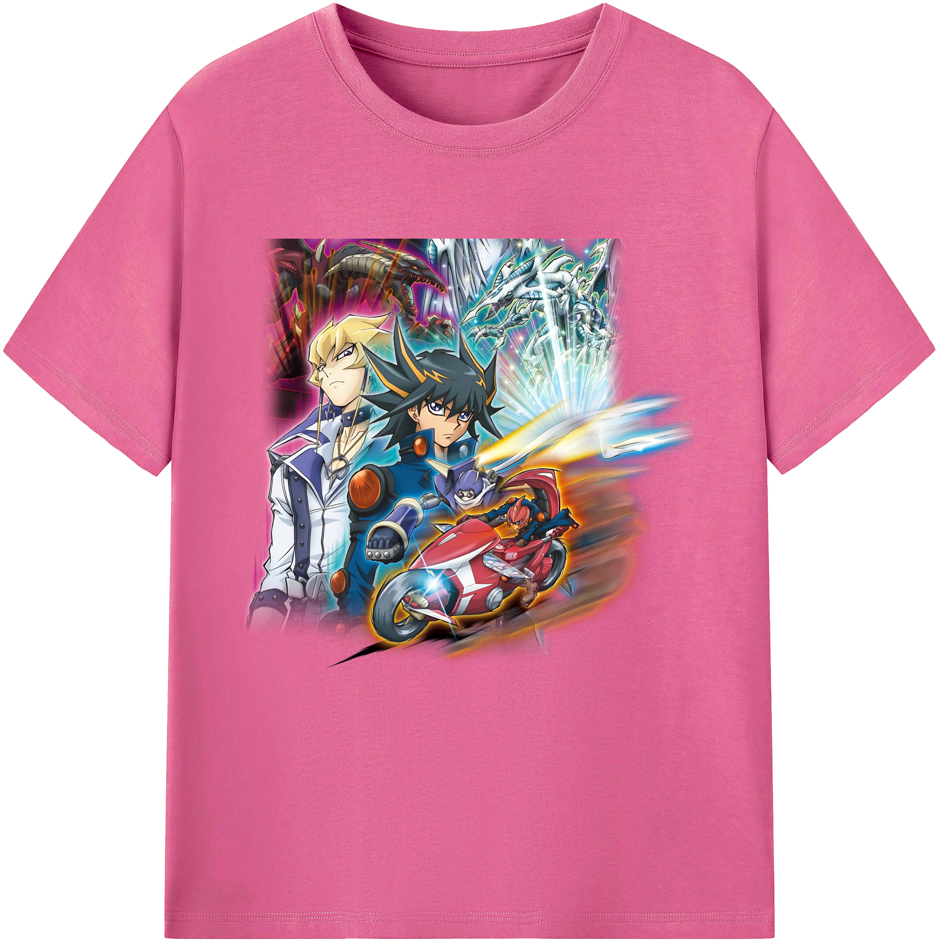 （画像用） 遊☆戯☆王 Yu-Gi-Oh! レディースカジュアルプリントTシャツ（綿100％）