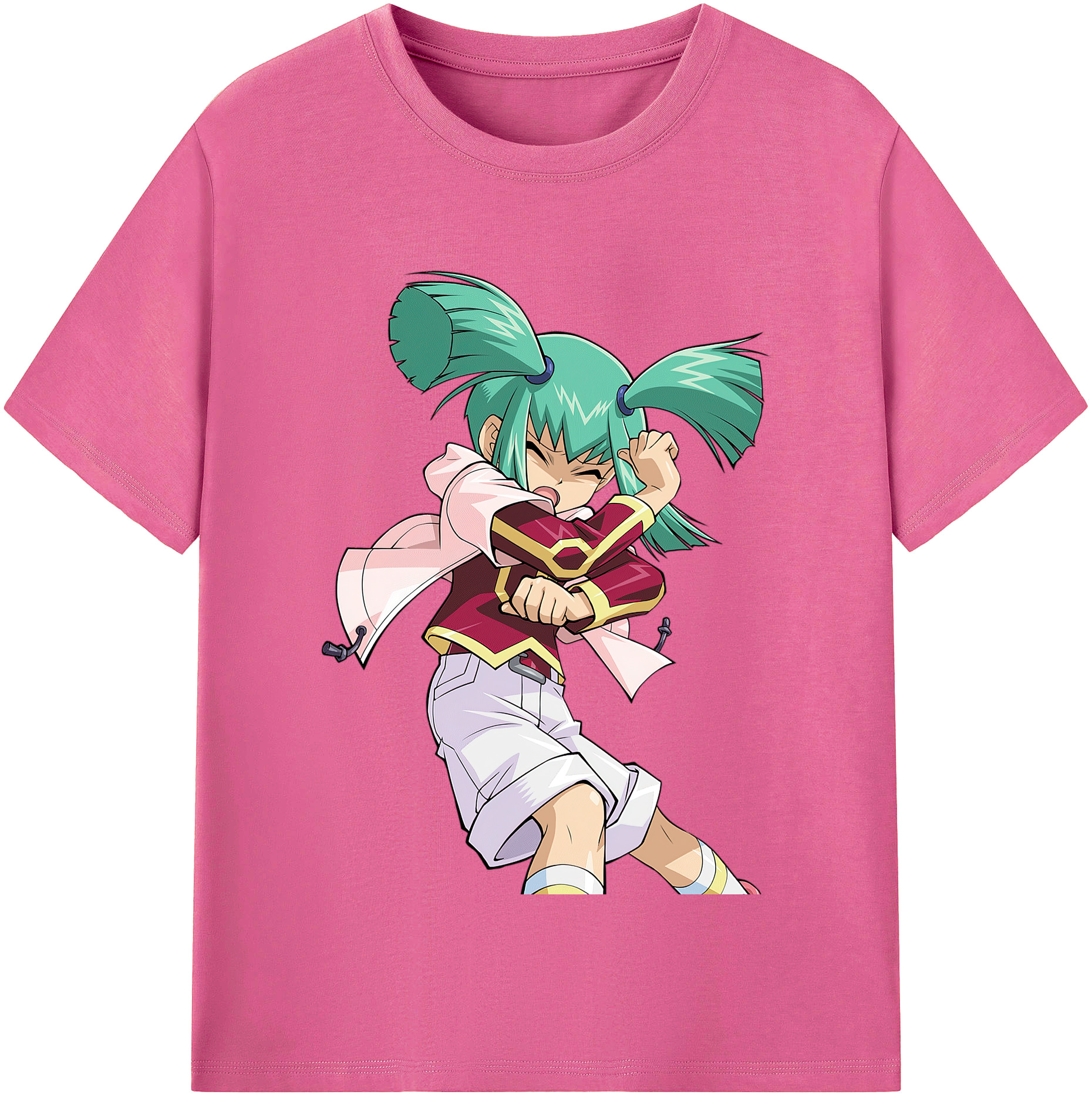 （画像用） 遊☆戯☆王 Yu-Gi-Oh! レディースカジュアルプリントTシャツ（綿100％）