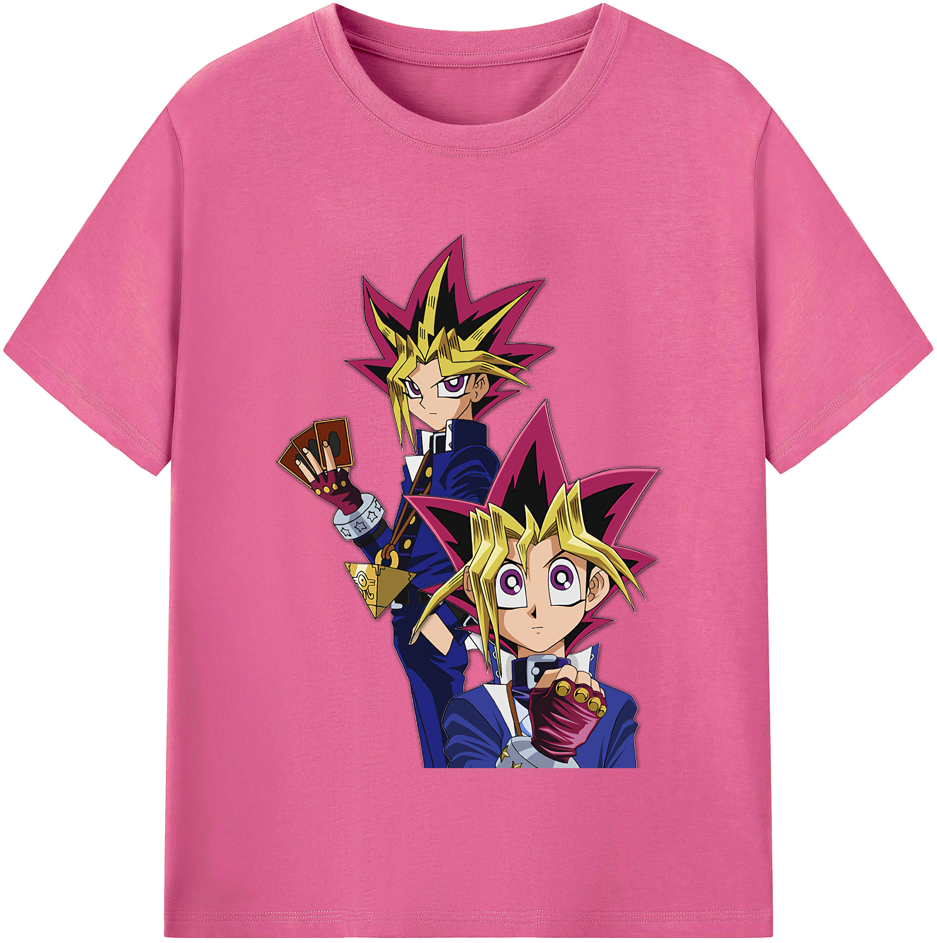 （画像用） 遊☆戯☆王 Yu-Gi-Oh! レディースカジュアルプリントTシャツ（綿100％）