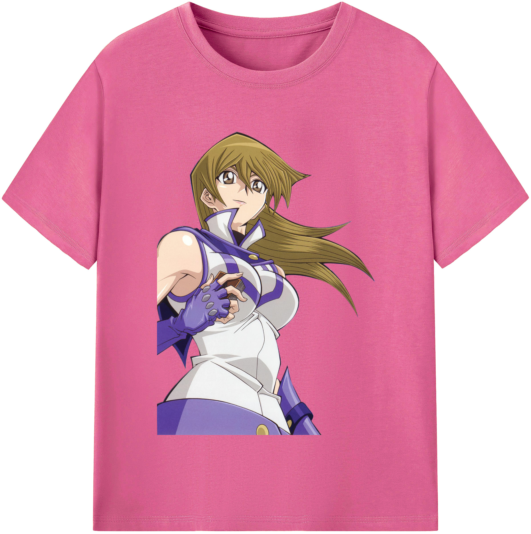 （画像用） 遊☆戯☆王 Yu-Gi-Oh! レディースカジュアルプリントTシャツ（綿100％）