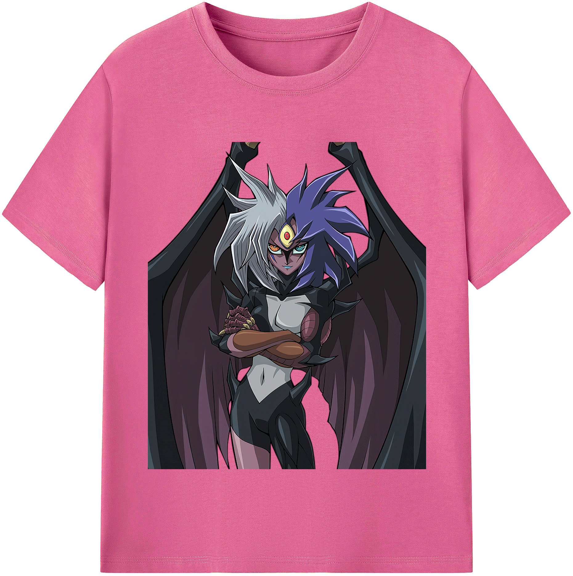 （画像用） 遊☆戯☆王 Yu-Gi-Oh! レディースカジュアルプリントTシャツ（綿100％）