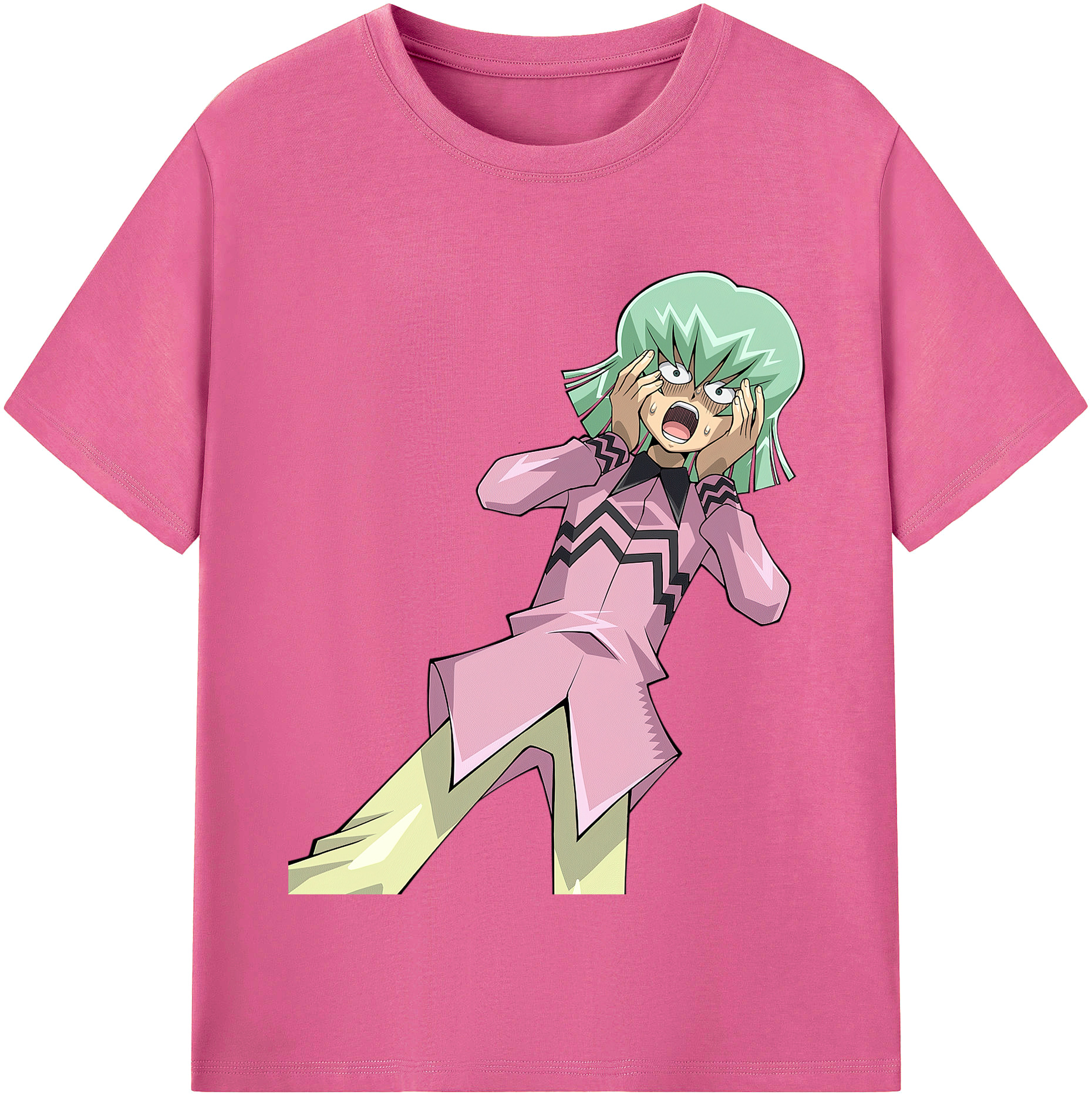 （画像用） 遊☆戯☆王 Yu-Gi-Oh! レディースカジュアルプリントTシャツ（綿100％）