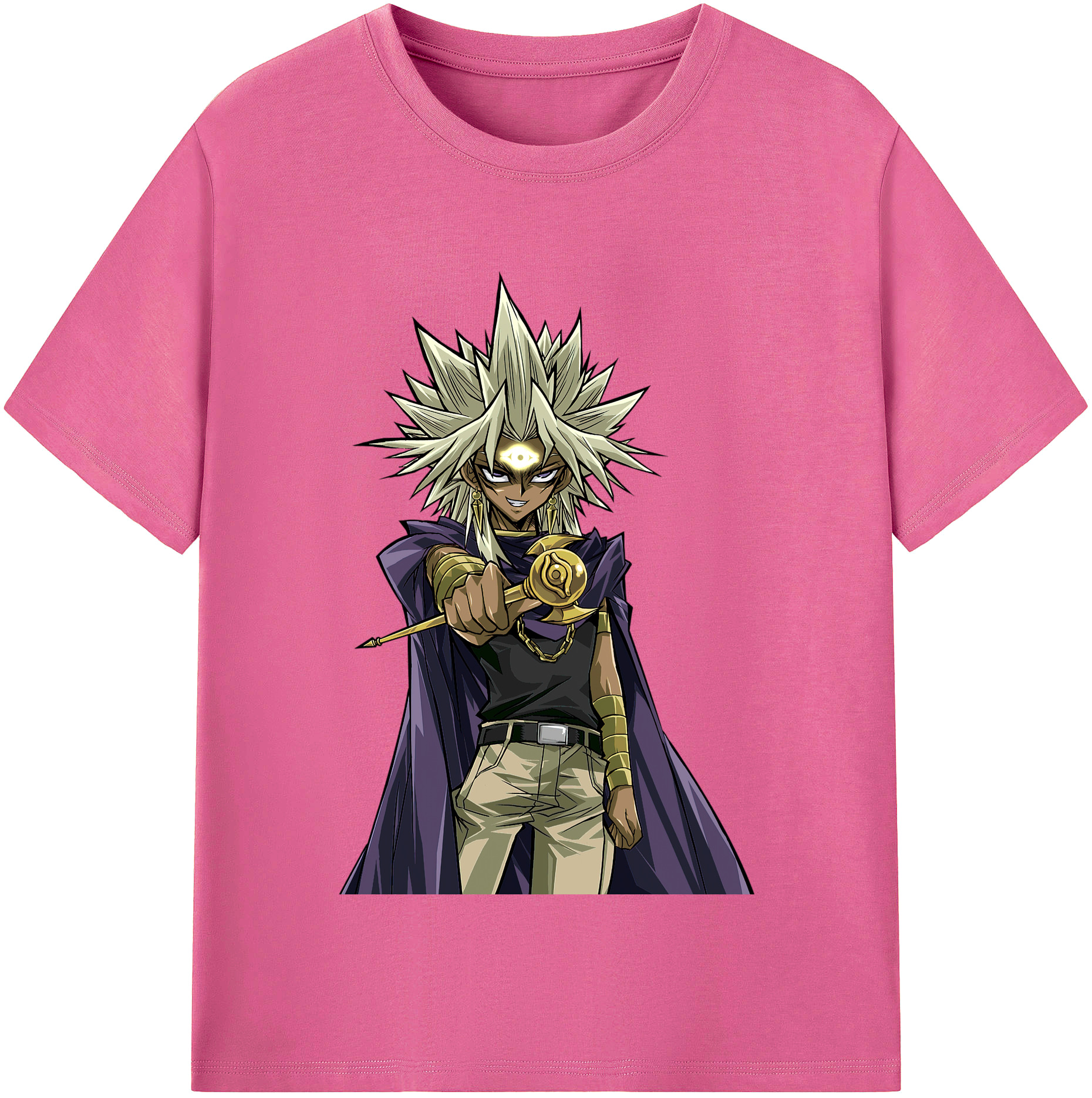 （画像用） 遊☆戯☆王 Yu-Gi-Oh! レディースカジュアルプリントTシャツ（綿100％）