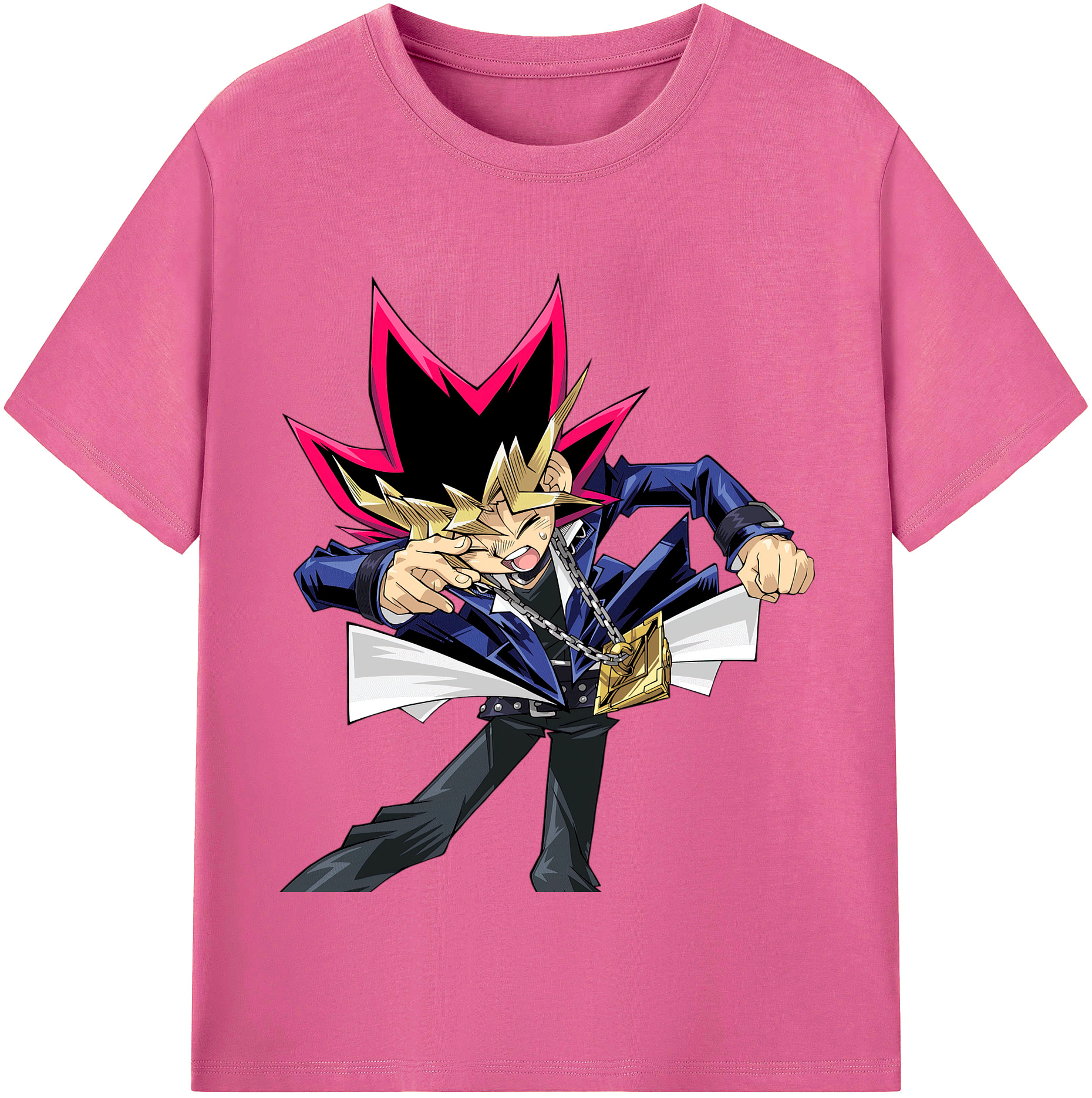 （画像用） 遊☆戯☆王 Yu-Gi-Oh! レディースカジュアルプリントTシャツ（綿100％）