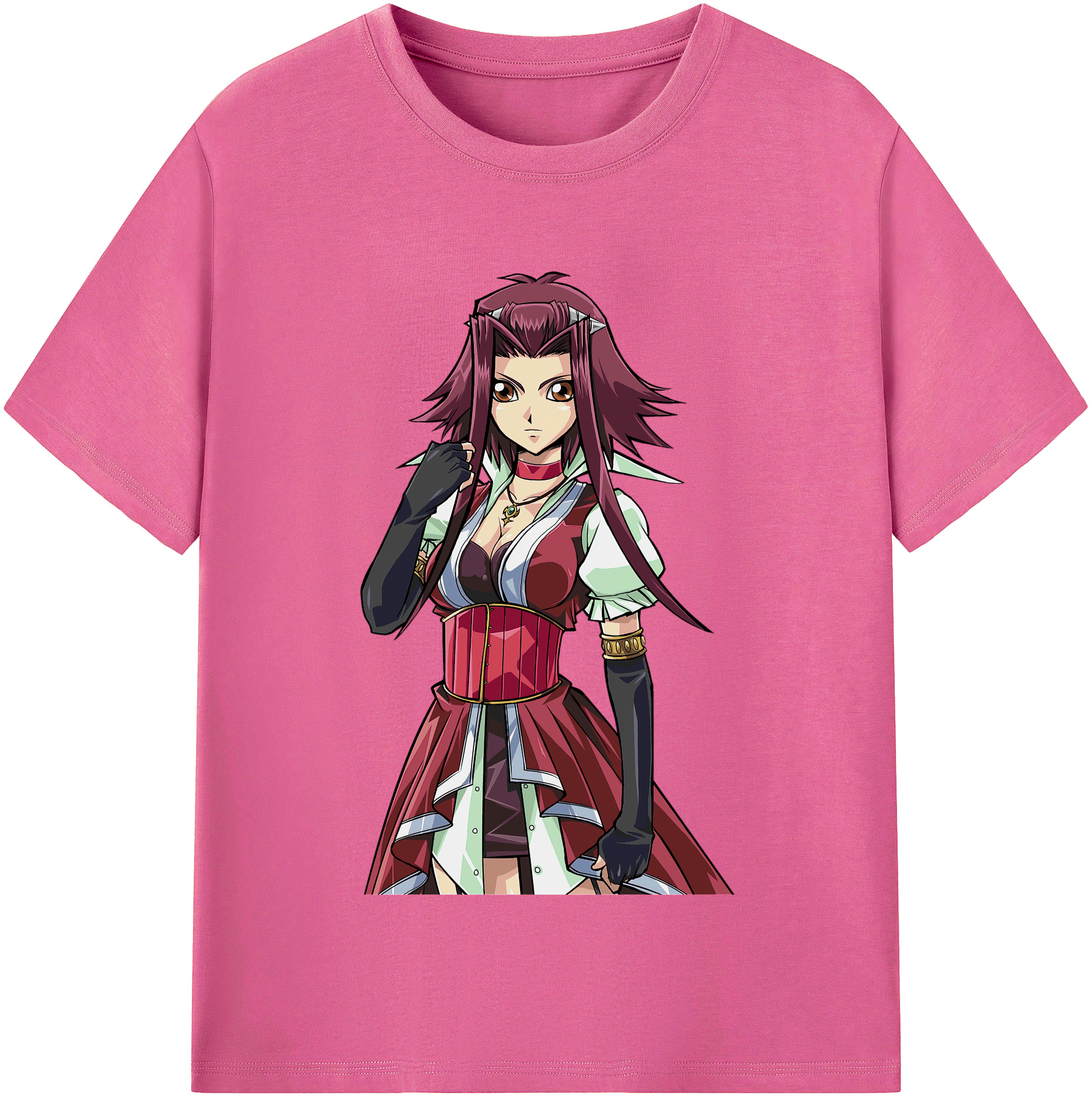 （画像用） 遊☆戯☆王 Yu-Gi-Oh! レディースカジュアルプリントTシャツ（綿100％）
