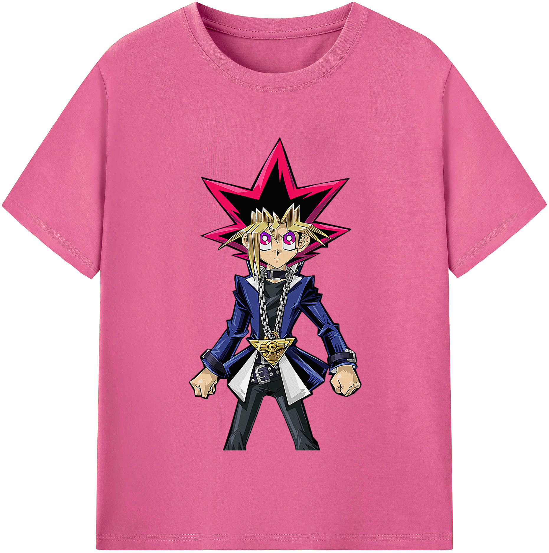 （画像用） 遊☆戯☆王 Yu-Gi-Oh! レディースカジュアルプリントTシャツ（綿100％）