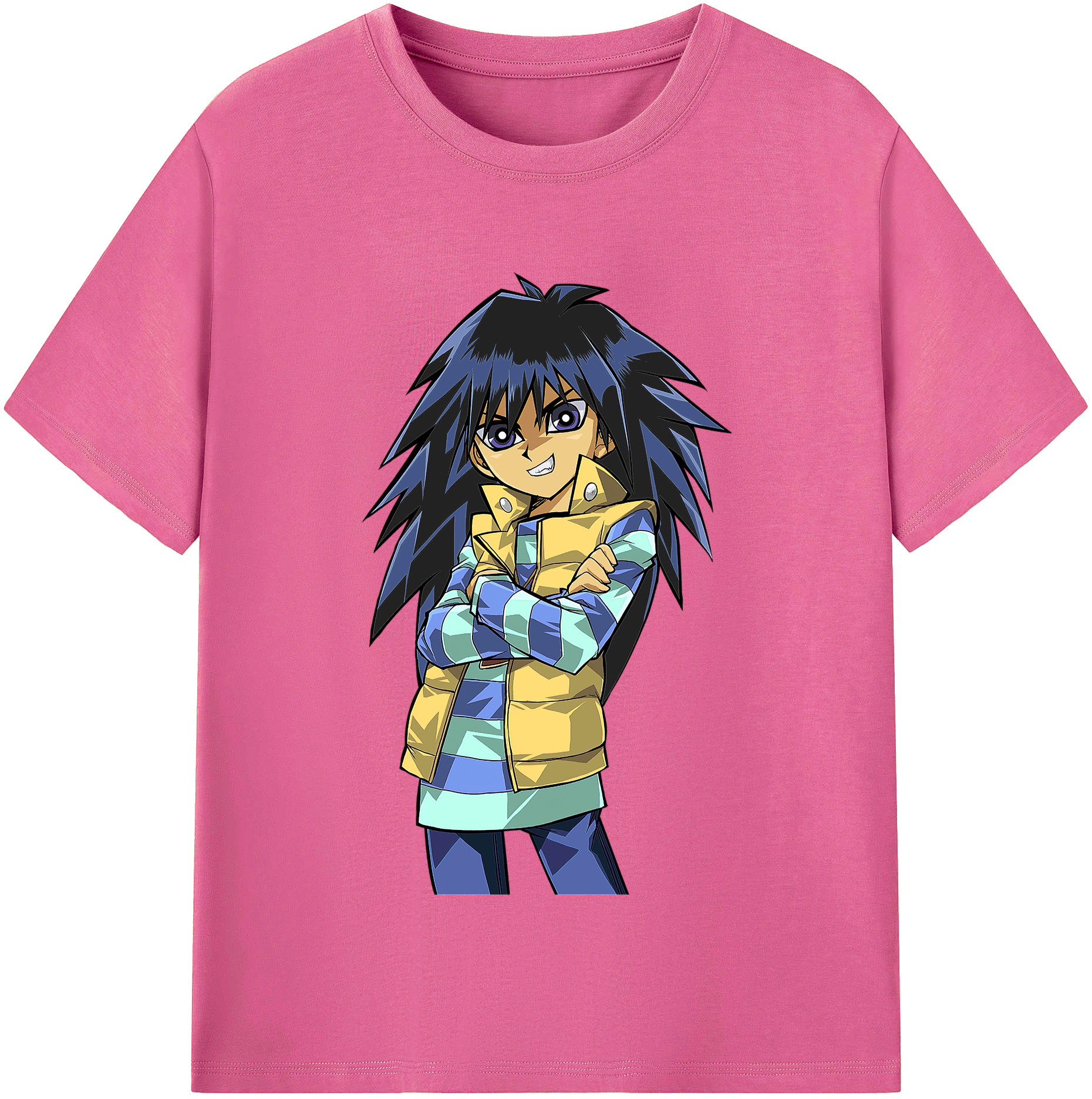 （画像用） 遊☆戯☆王 Yu-Gi-Oh! レディースカジュアルプリントTシャツ（綿100％）