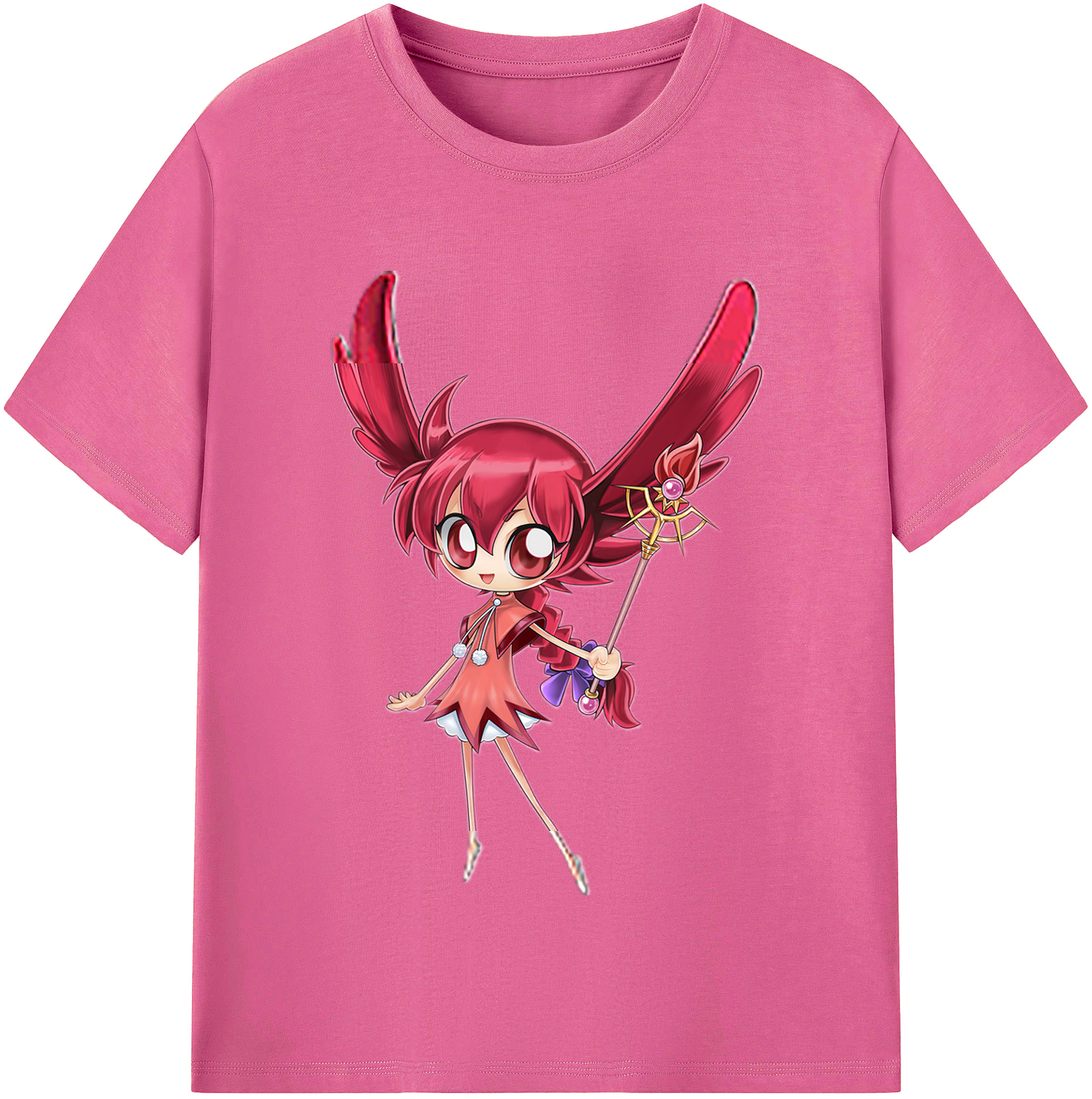 （画像用） 遊☆戯☆王 Yu-Gi-Oh! レディースカジュアルプリントTシャツ（綿100％）