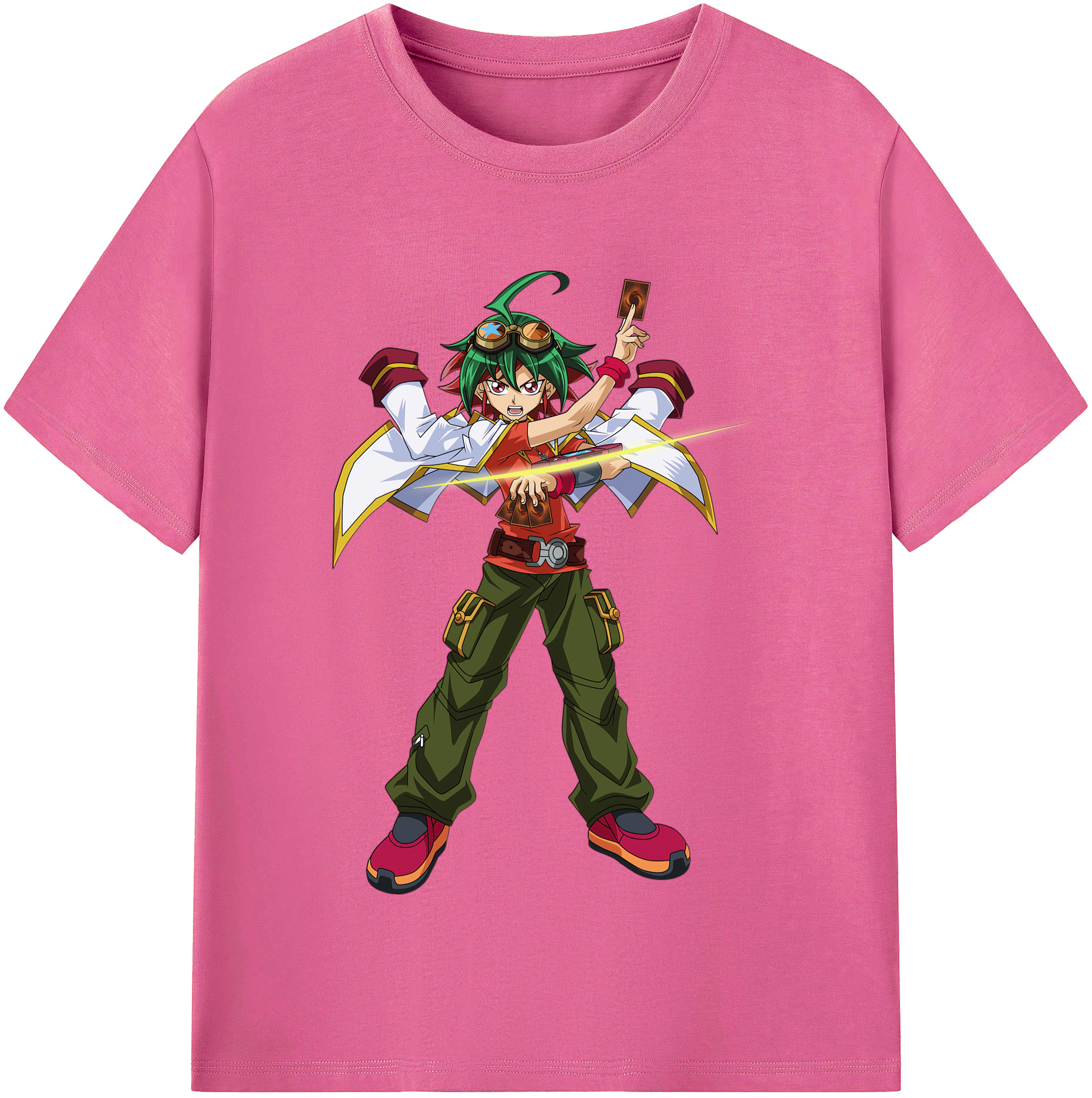 （画像用） 遊☆戯☆王 Yu-Gi-Oh! レディースカジュアルプリントTシャツ（綿100％）