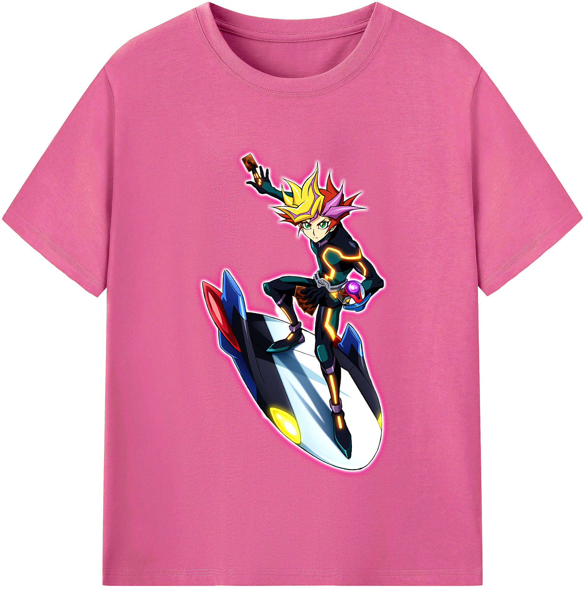 （画像用） 遊☆戯☆王 Yu-Gi-Oh! レディースカジュアルプリントTシャツ（綿100％）