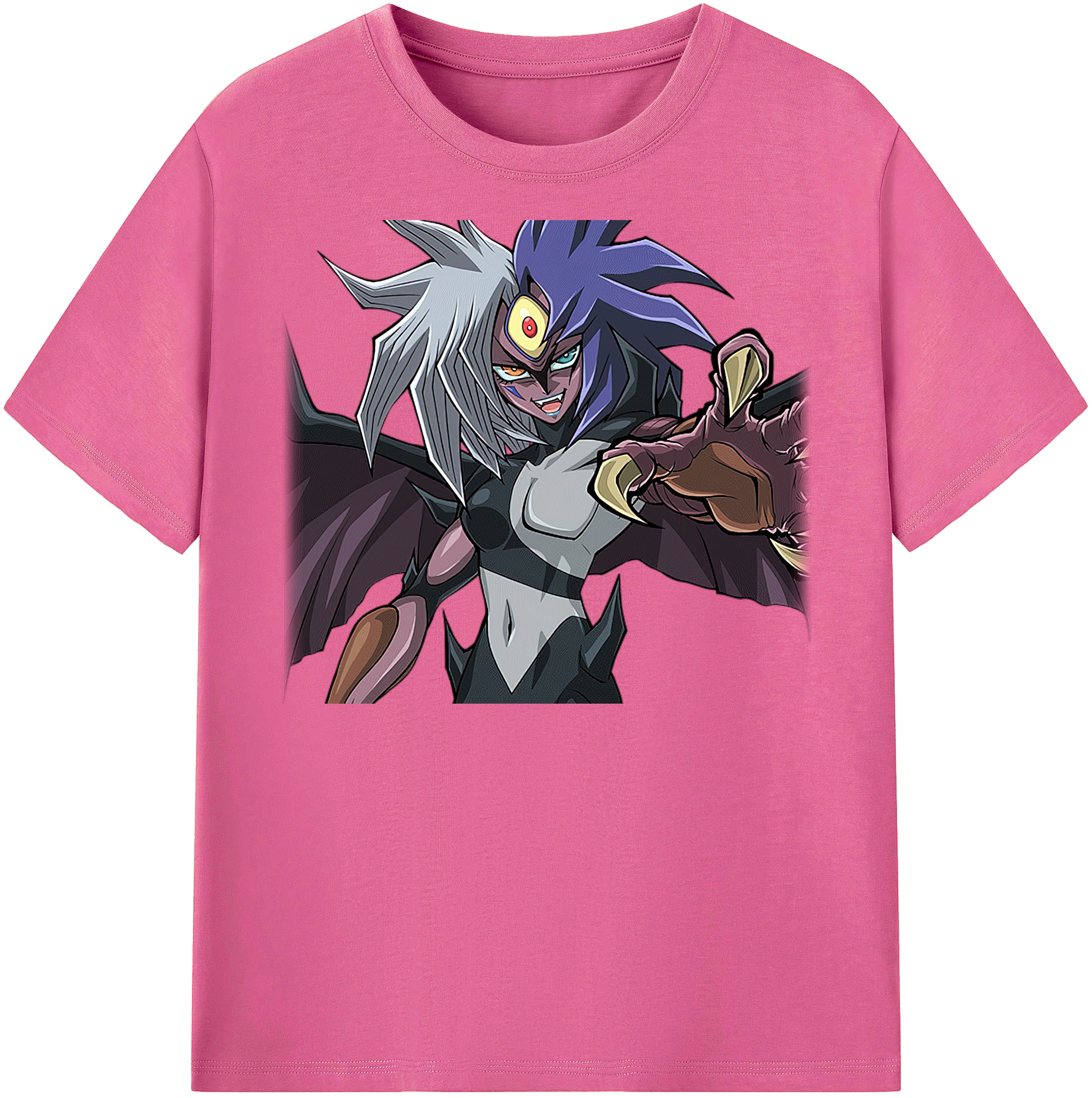 （画像用） 遊☆戯☆王 Yu-Gi-Oh! レディースカジュアルプリントTシャツ（綿100％）