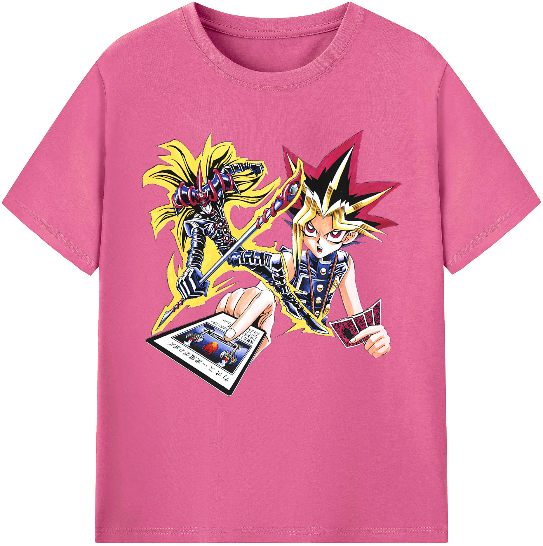 （画像用） 遊☆戯☆王 Yu-Gi-Oh! レディースカジュアルプリントTシャツ（綿100％）