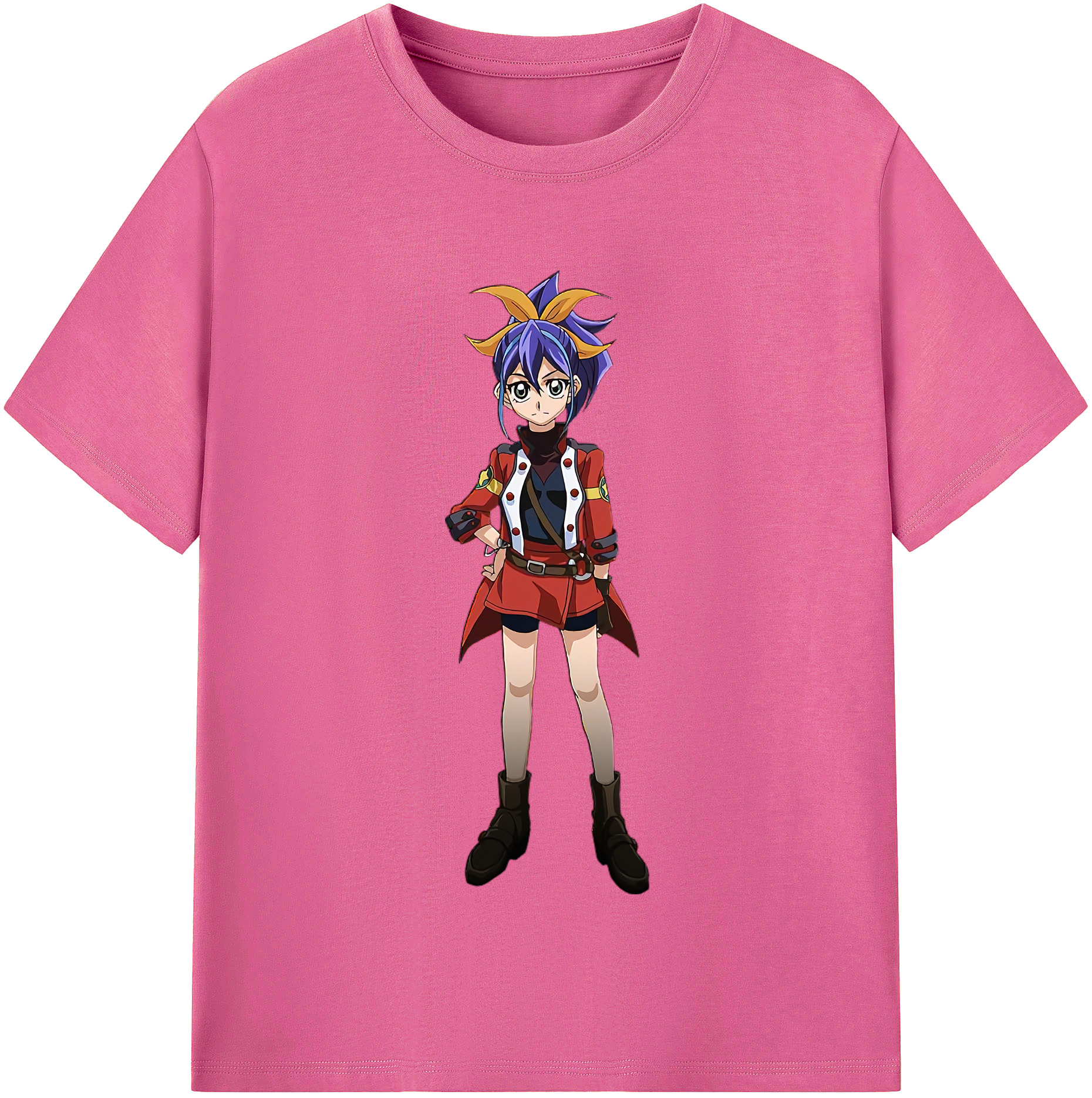 （画像用） 遊☆戯☆王 Yu-Gi-Oh! レディースカジュアルプリントTシャツ（綿100％）