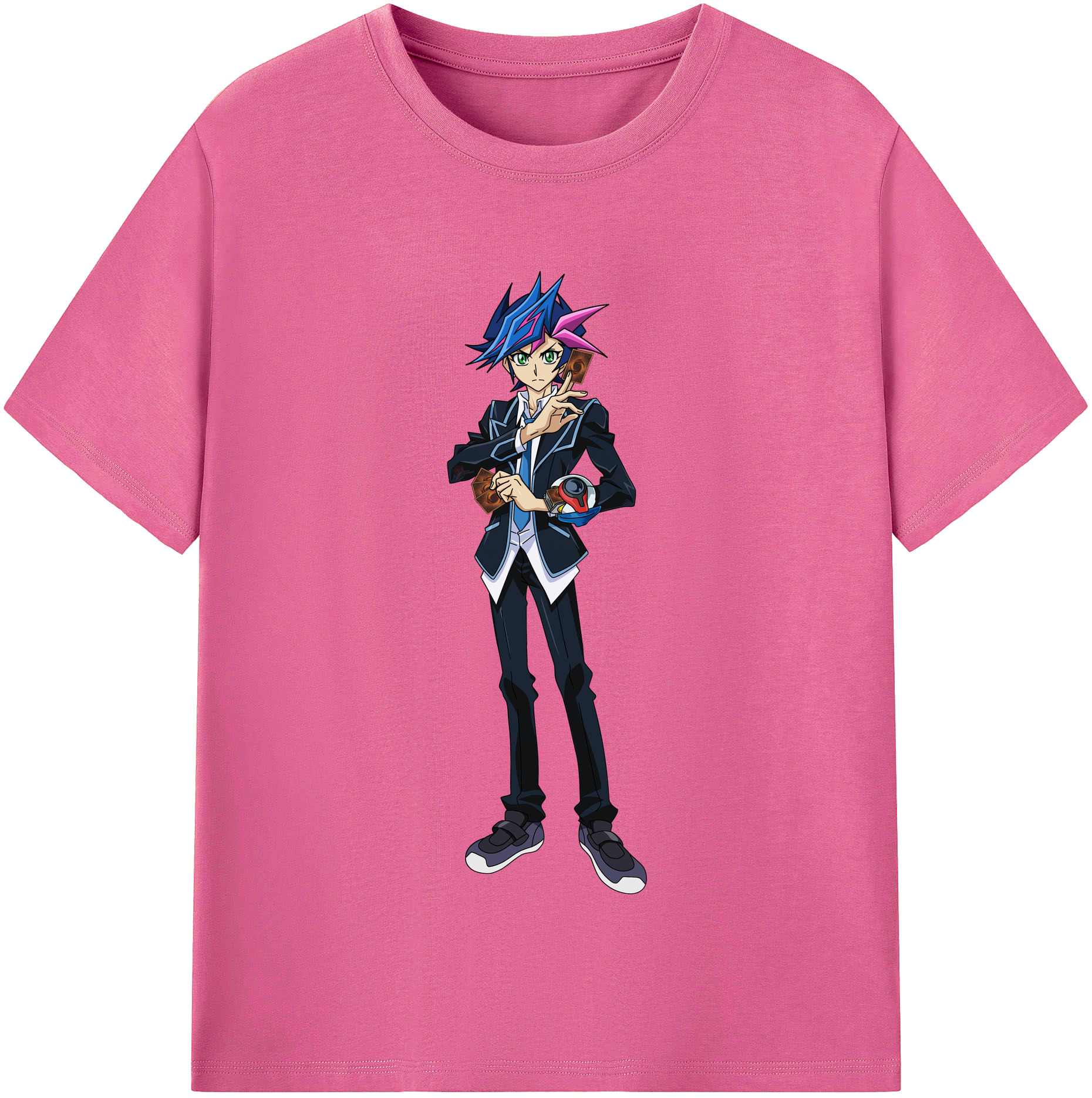 （画像用） 遊☆戯☆王 Yu-Gi-Oh! レディースカジュアルプリントTシャツ（綿100％）