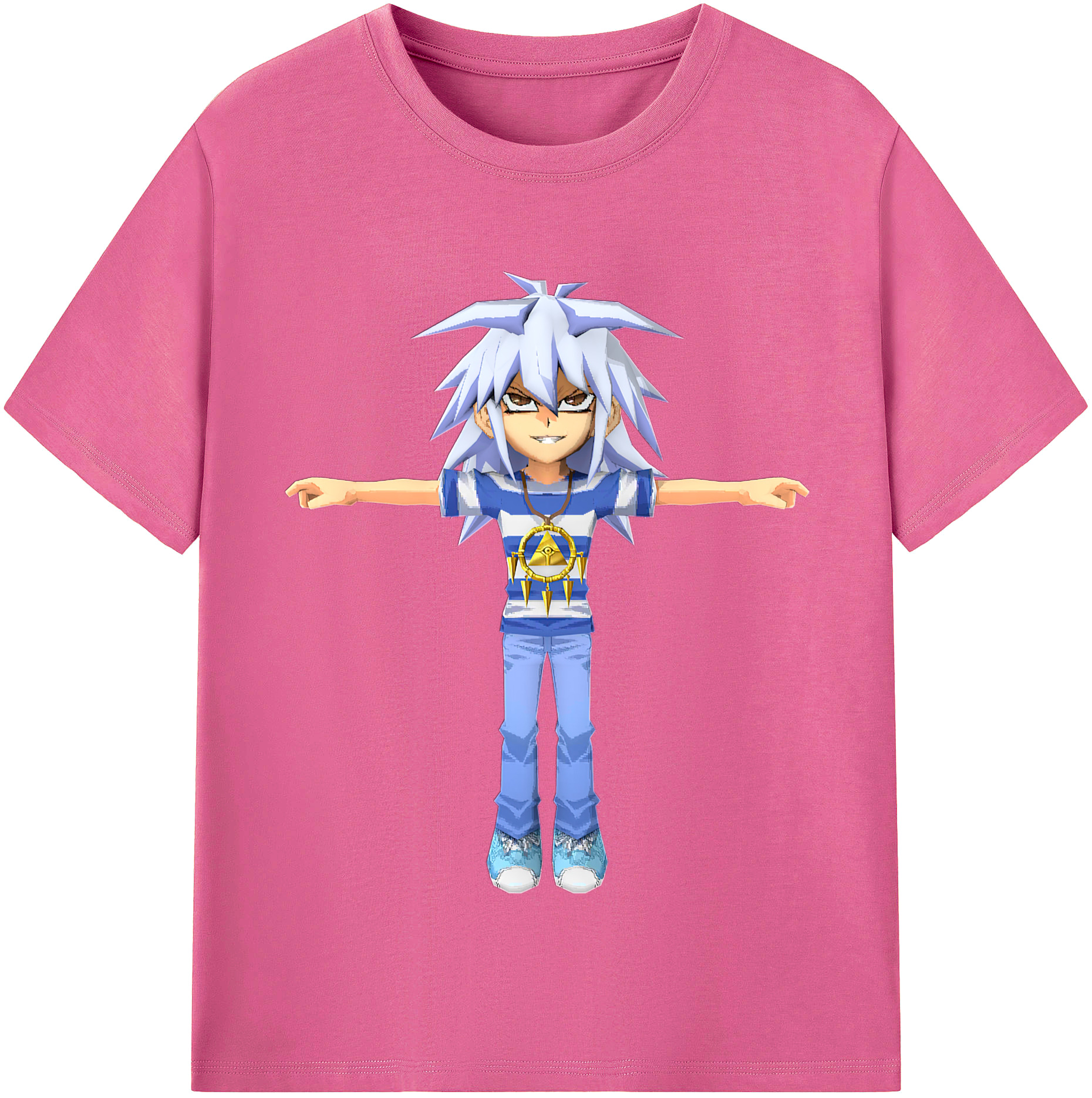 （画像用） 遊☆戯☆王 Yu-Gi-Oh! レディースカジュアルプリントTシャツ（綿100％）