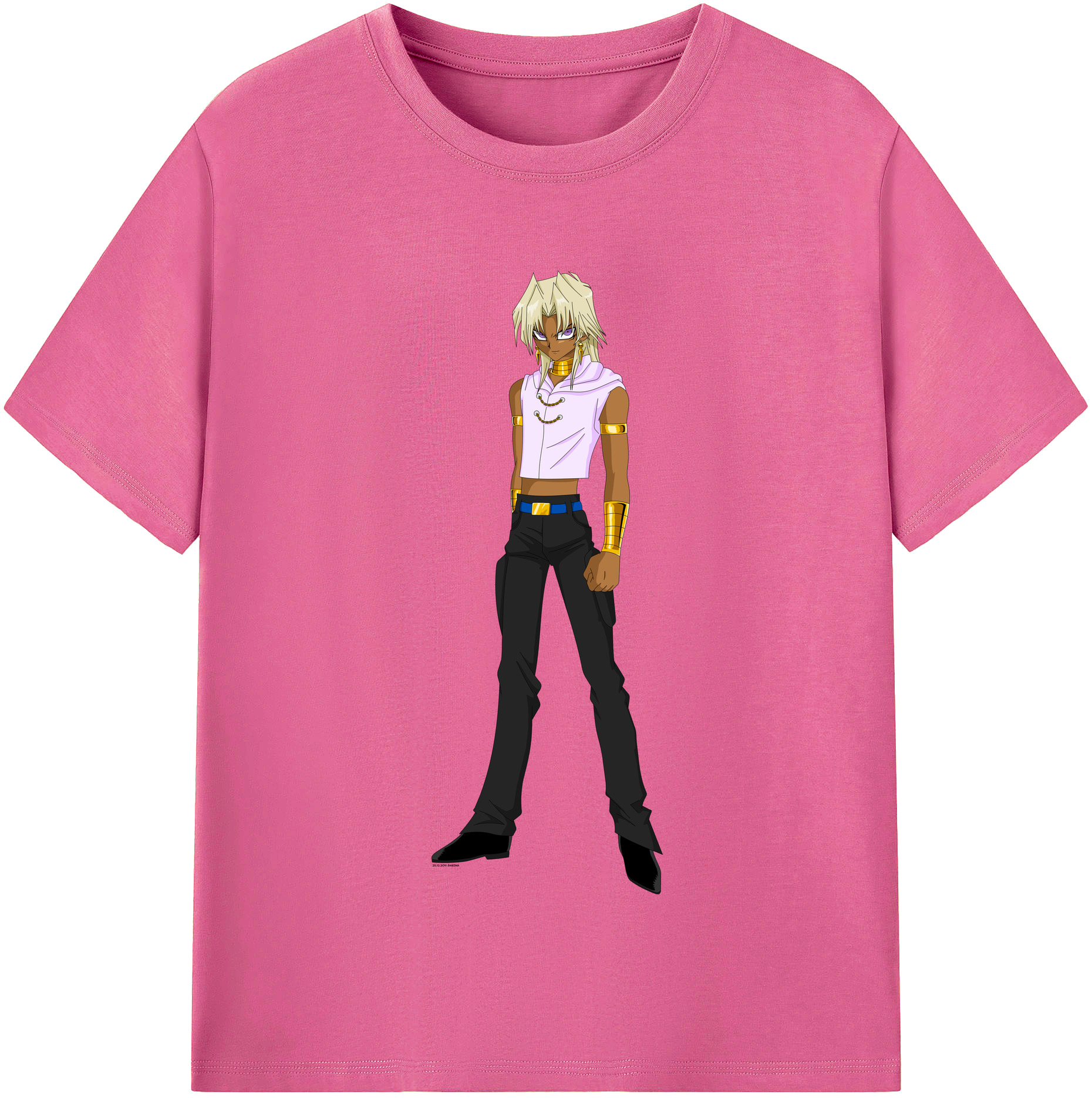 （画像用） 遊☆戯☆王 Yu-Gi-Oh! レディースカジュアルプリントTシャツ（綿100％）