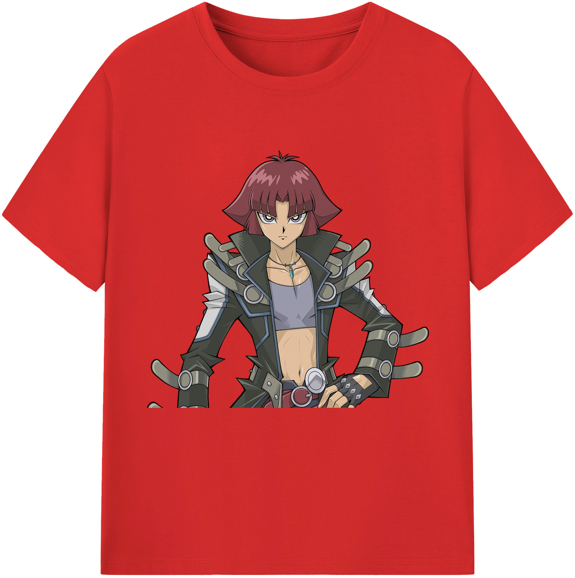 （画像用） 遊☆戯☆王 Yu-Gi-Oh! レディースカジュアルプリントTシャツ（綿100％）