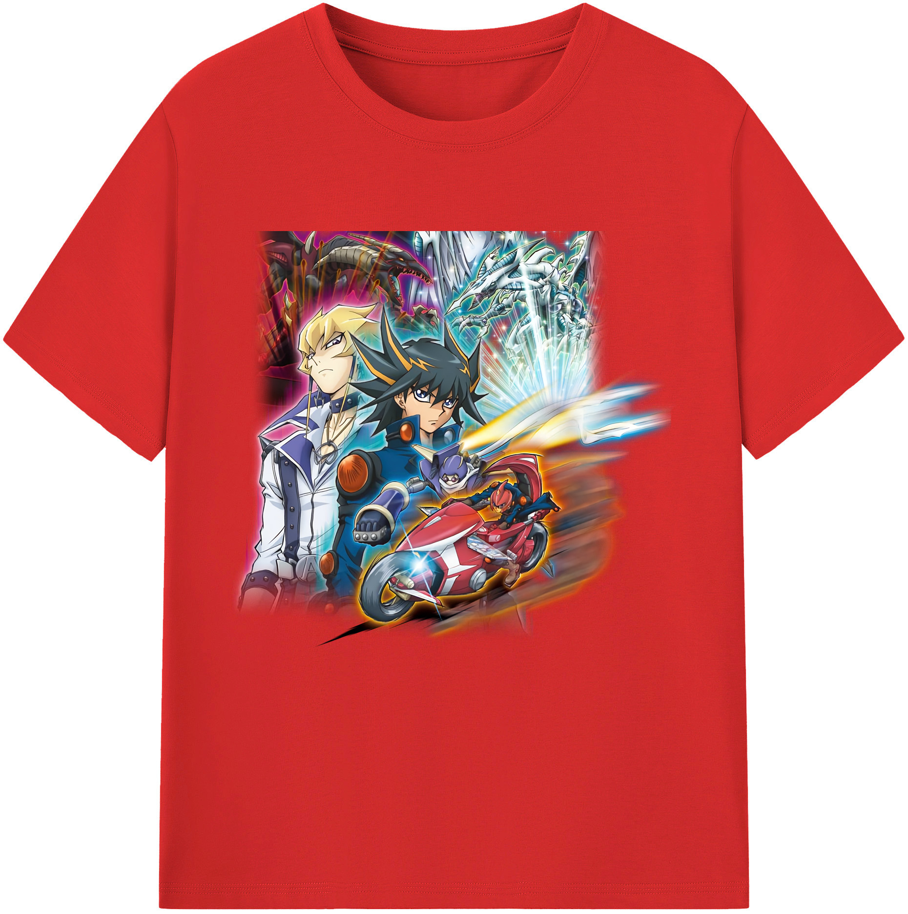 （画像用） 遊☆戯☆王 Yu-Gi-Oh! レディースカジュアルプリントTシャツ（綿100％）