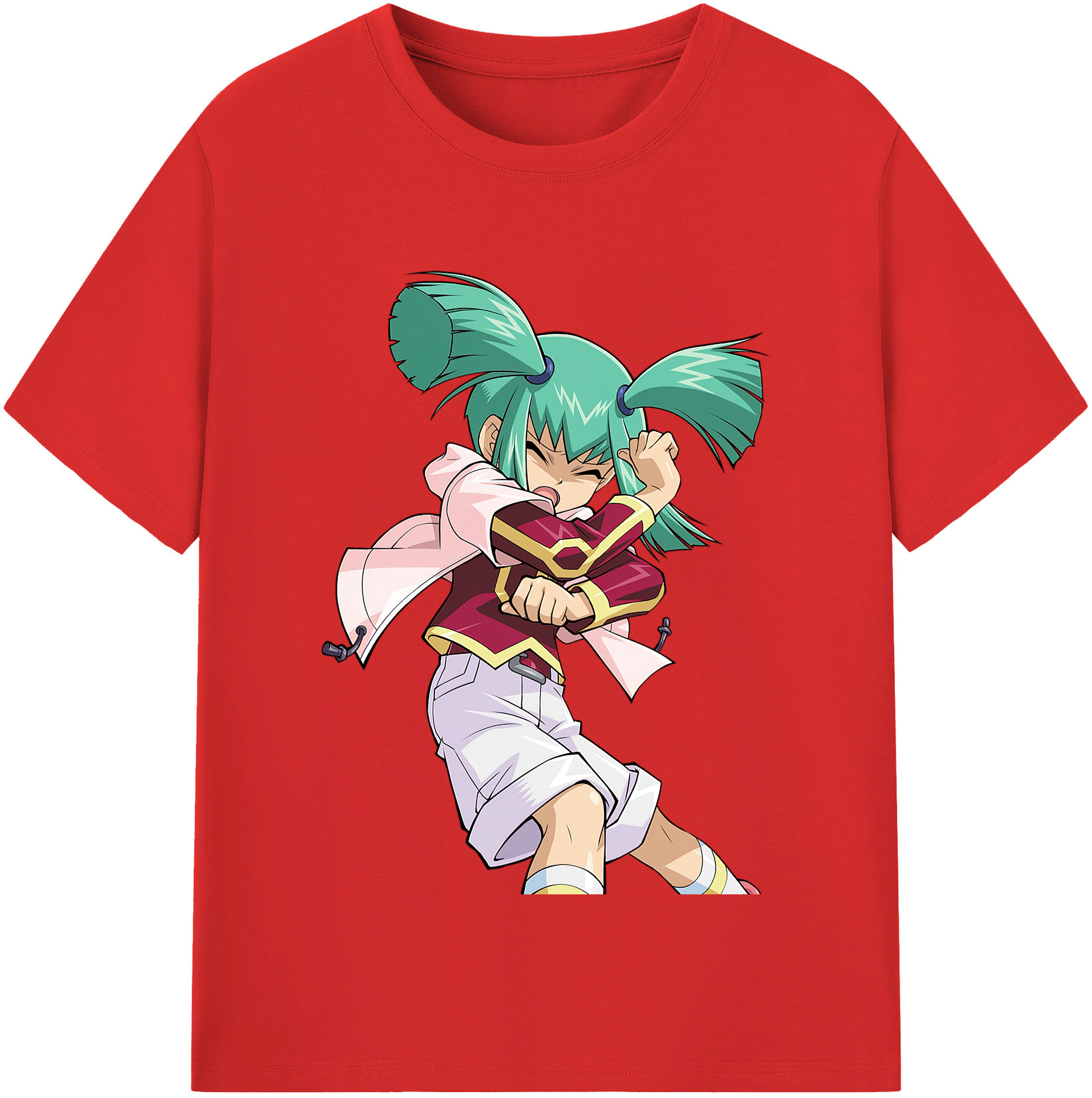 （画像用） 遊☆戯☆王 Yu-Gi-Oh! レディースカジュアルプリントTシャツ（綿100％）