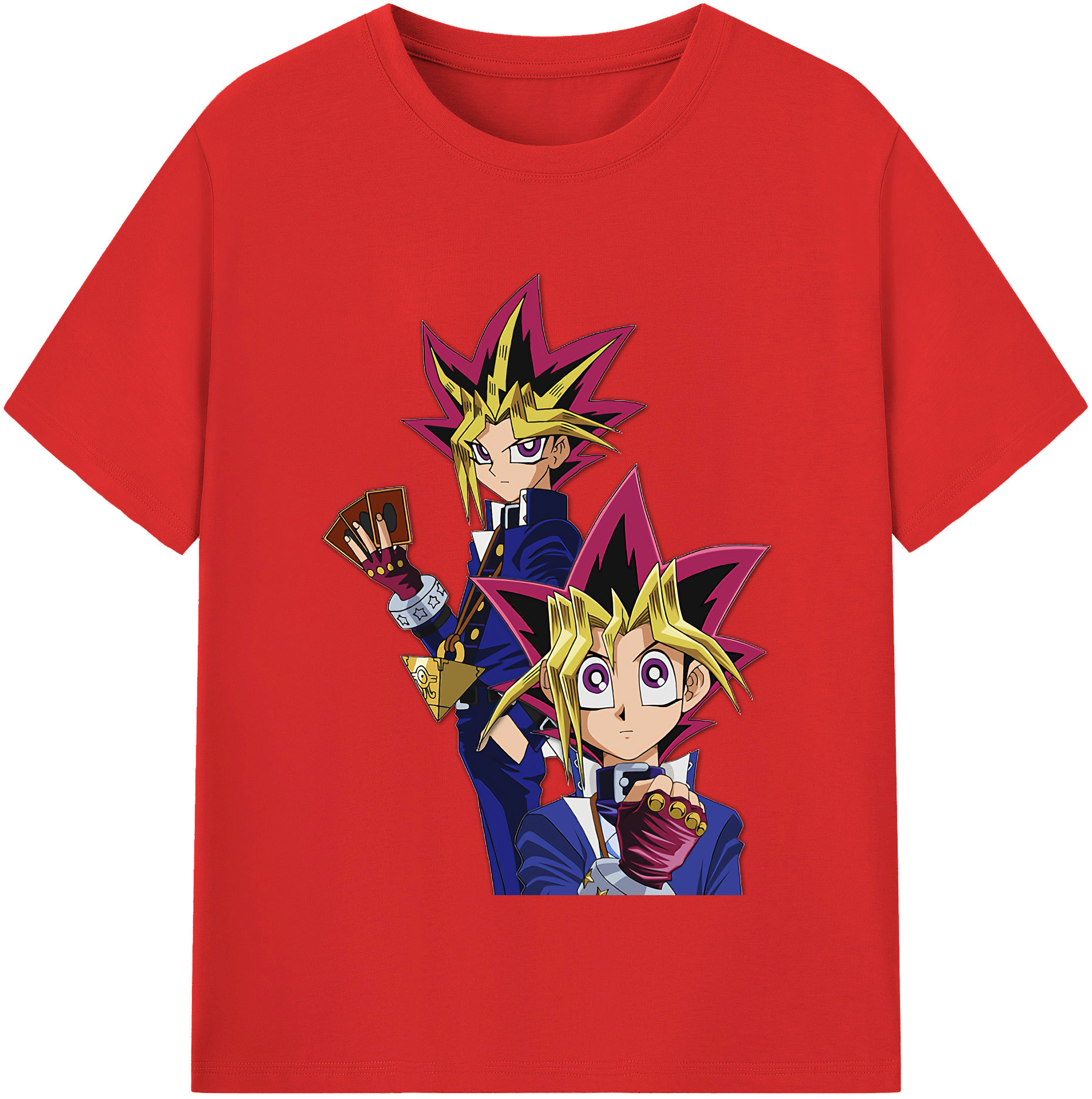 （画像用） 遊☆戯☆王 Yu-Gi-Oh! レディースカジュアルプリントTシャツ（綿100％）