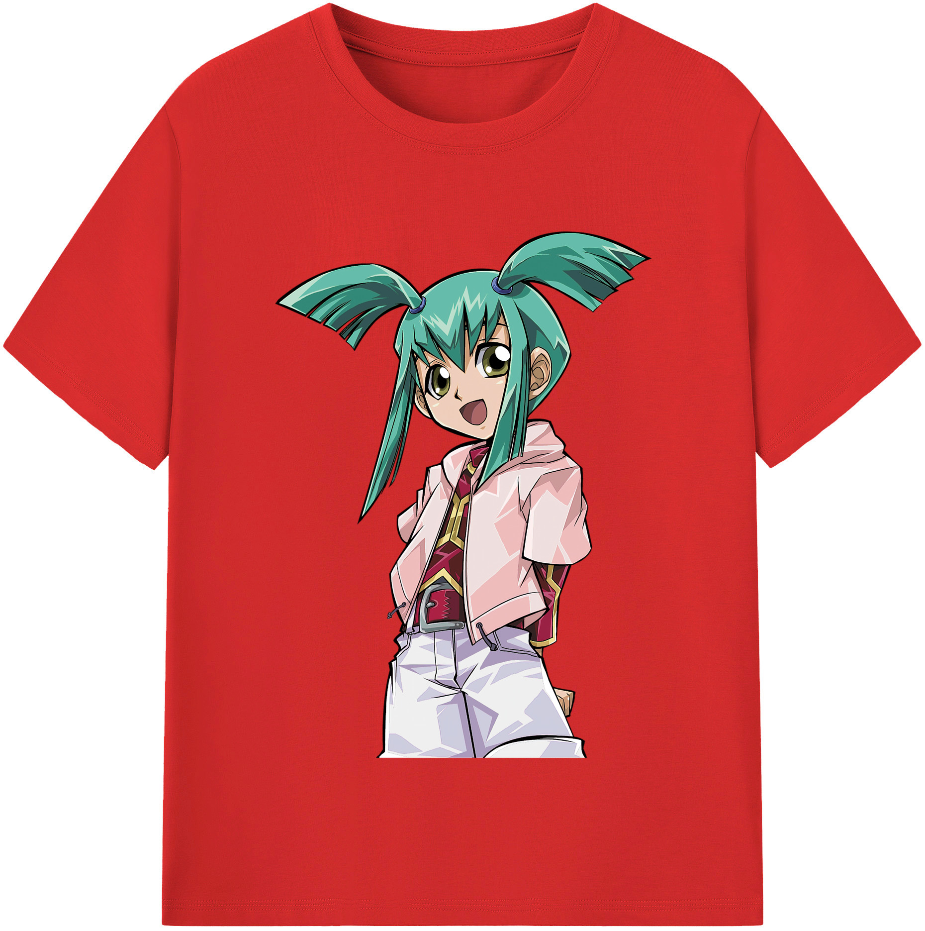 （画像用） 遊☆戯☆王 Yu-Gi-Oh! レディースカジュアルプリントTシャツ（綿100％）
