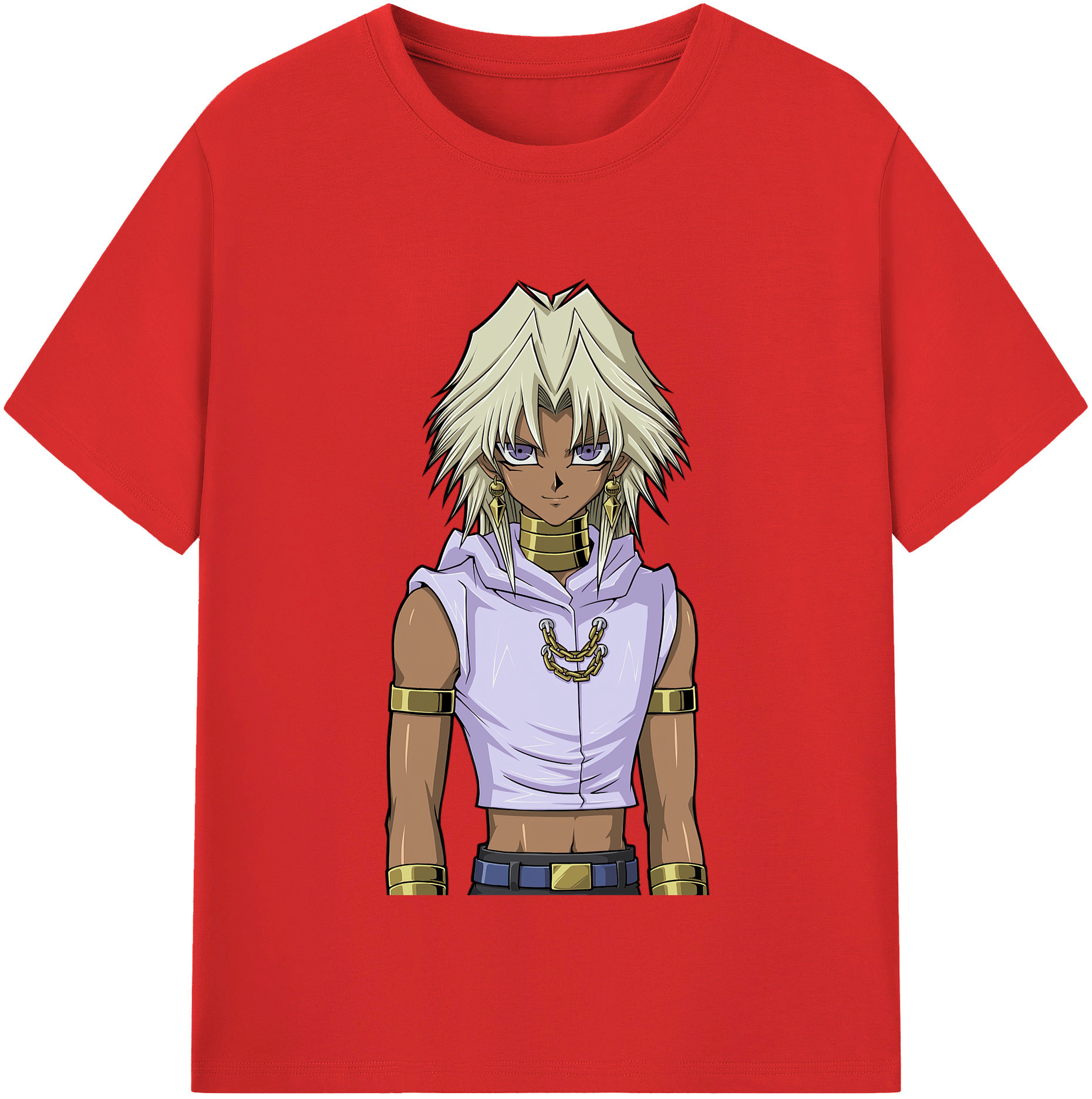 （画像用） 遊☆戯☆王 Yu-Gi-Oh! レディースカジュアルプリントTシャツ（綿100％）
