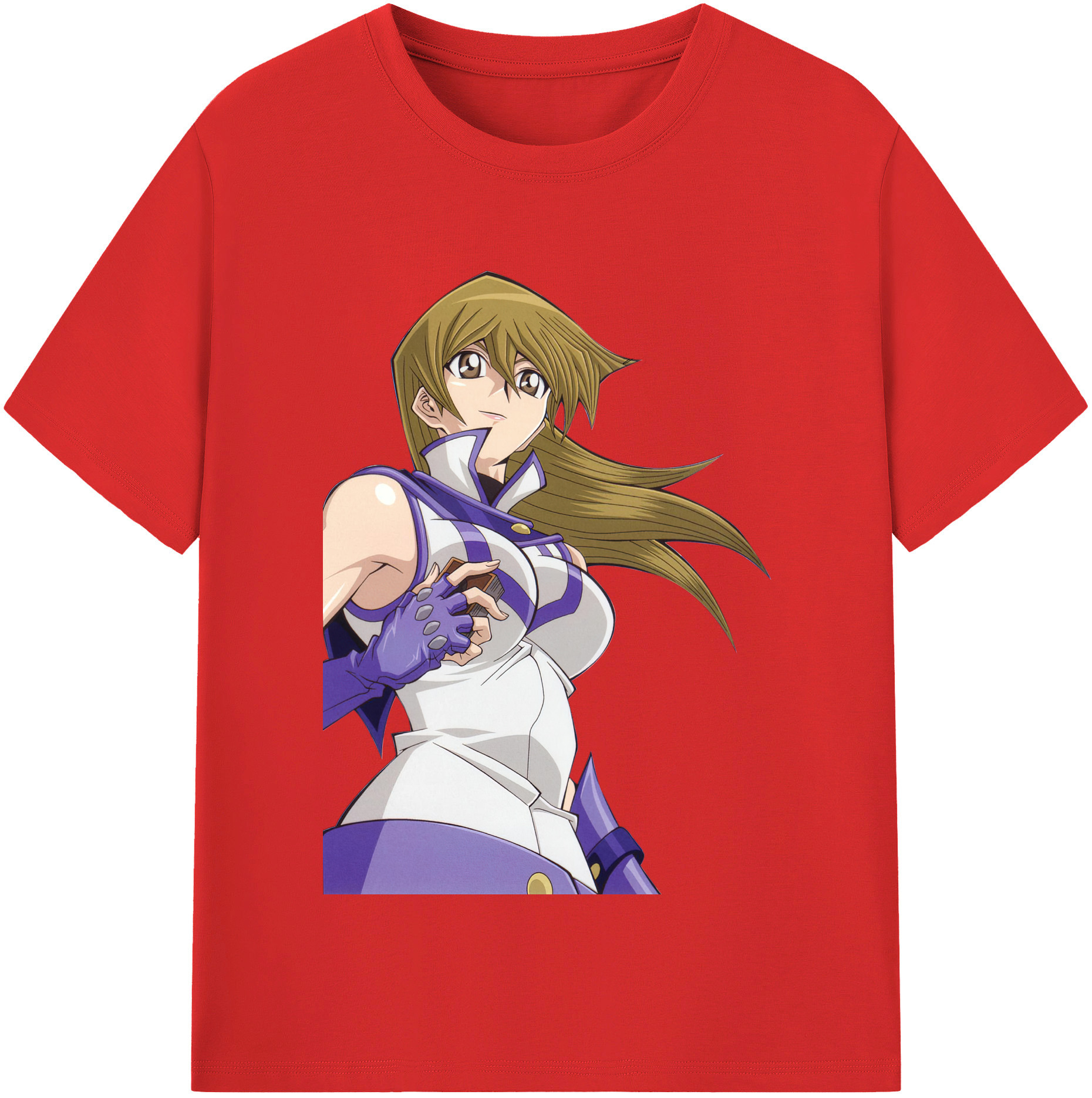 （画像用） 遊☆戯☆王 Yu-Gi-Oh! レディースカジュアルプリントTシャツ（綿100％）