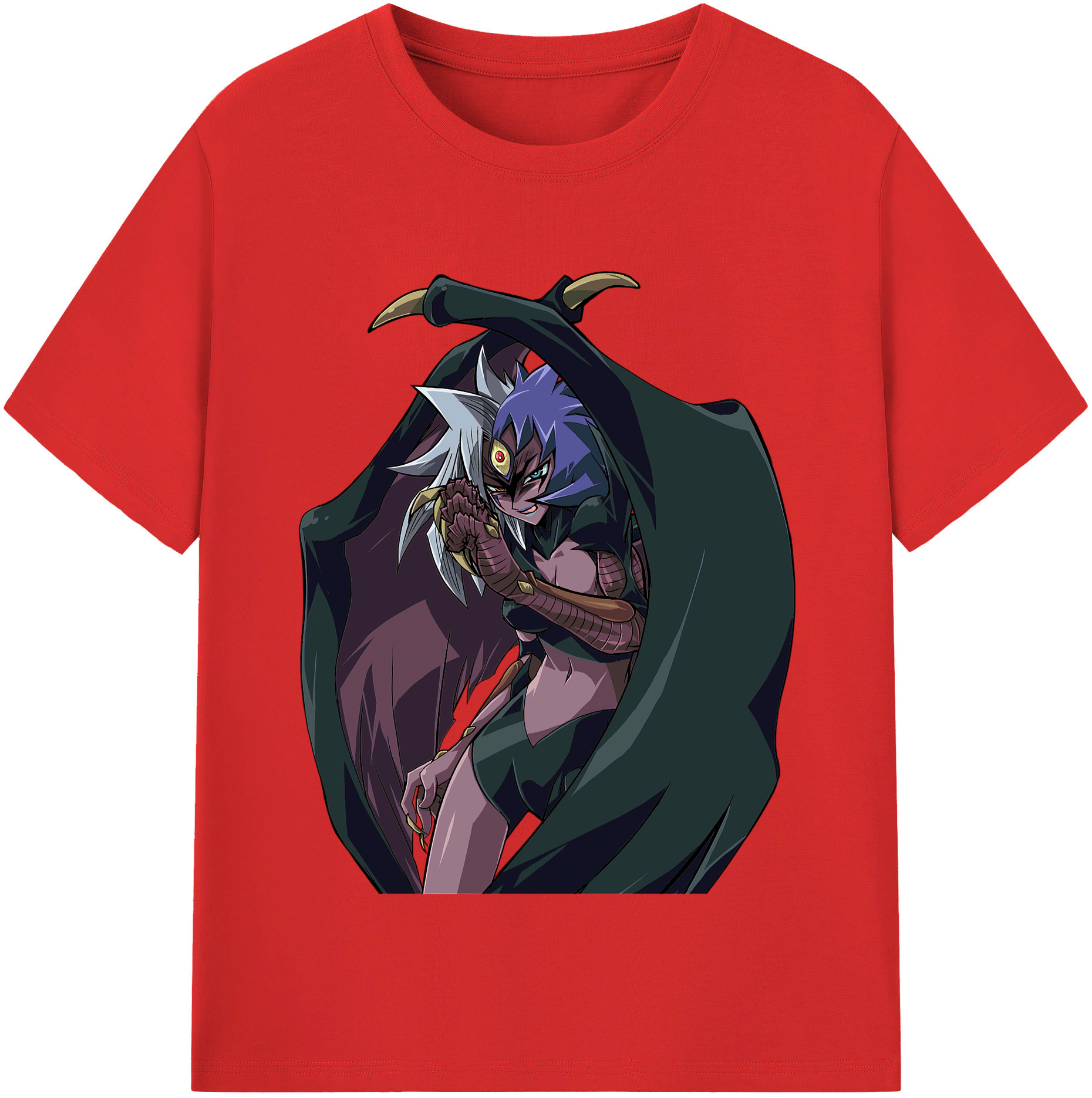（画像用） 遊☆戯☆王 Yu-Gi-Oh! レディースカジュアルプリントTシャツ（綿100％）