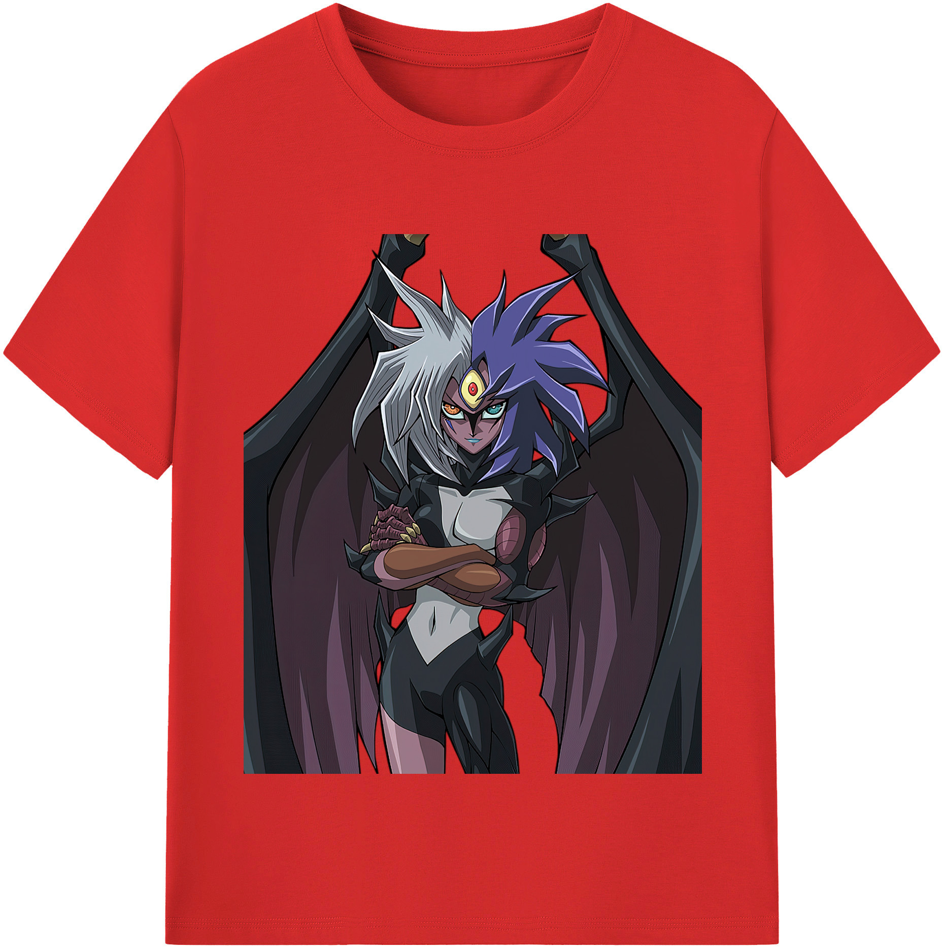 （画像用） 遊☆戯☆王 Yu-Gi-Oh! レディースカジュアルプリントTシャツ（綿100％）