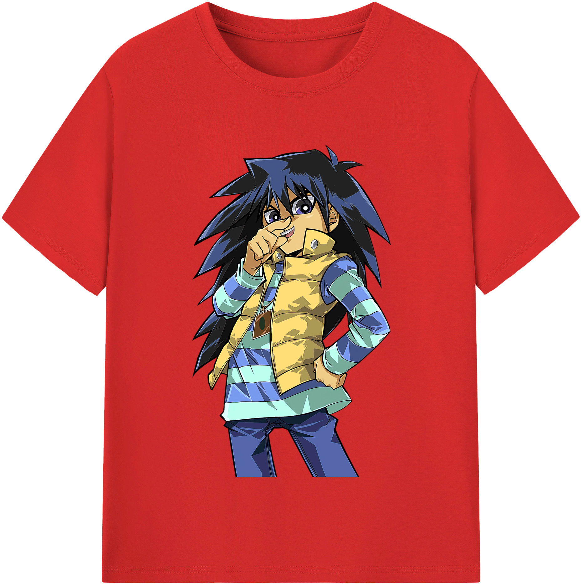 （画像用） 遊☆戯☆王 Yu-Gi-Oh! レディースカジュアルプリントTシャツ（綿100％）