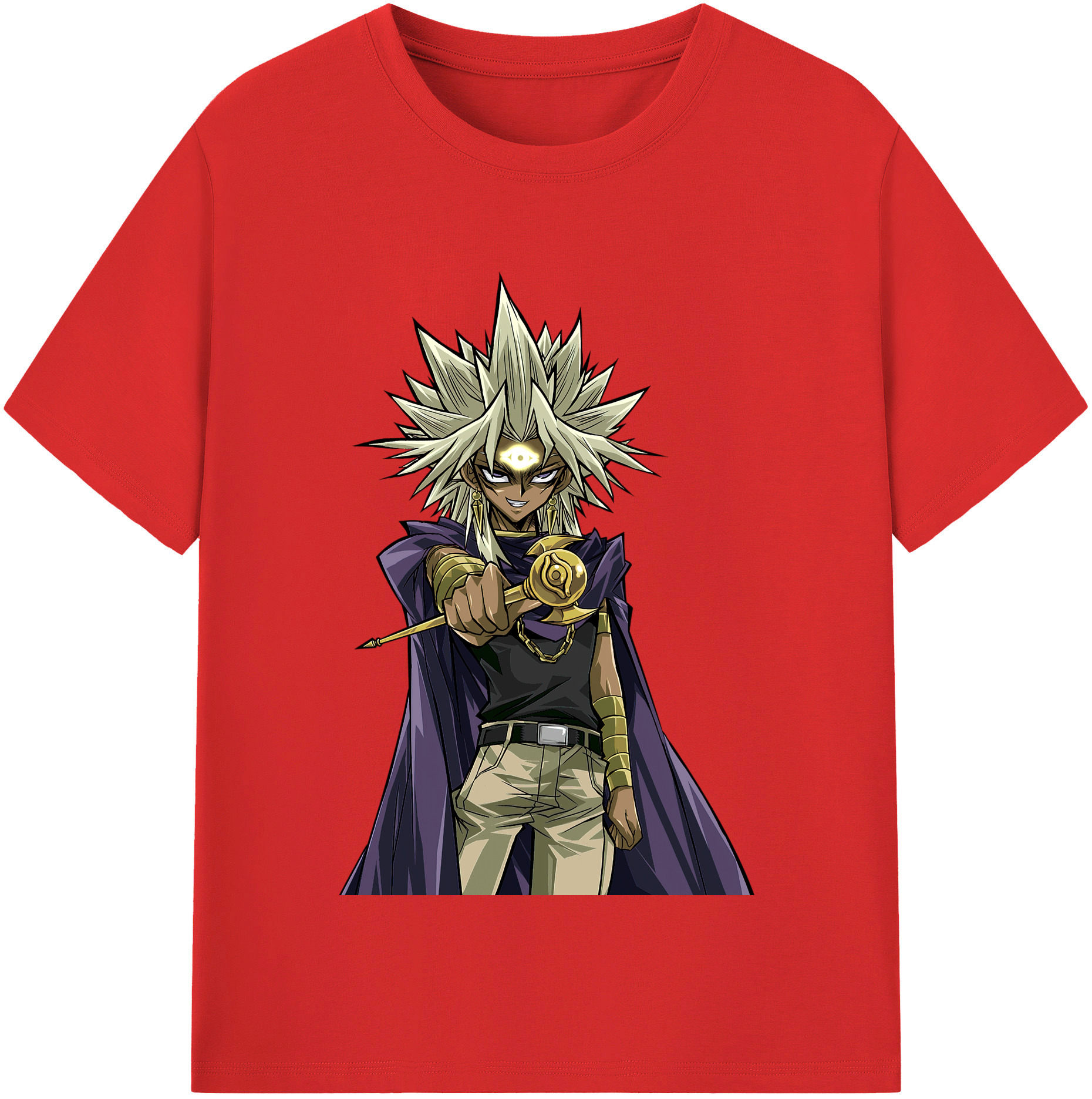 （画像用） 遊☆戯☆王 Yu-Gi-Oh! レディースカジュアルプリントTシャツ（綿100％）