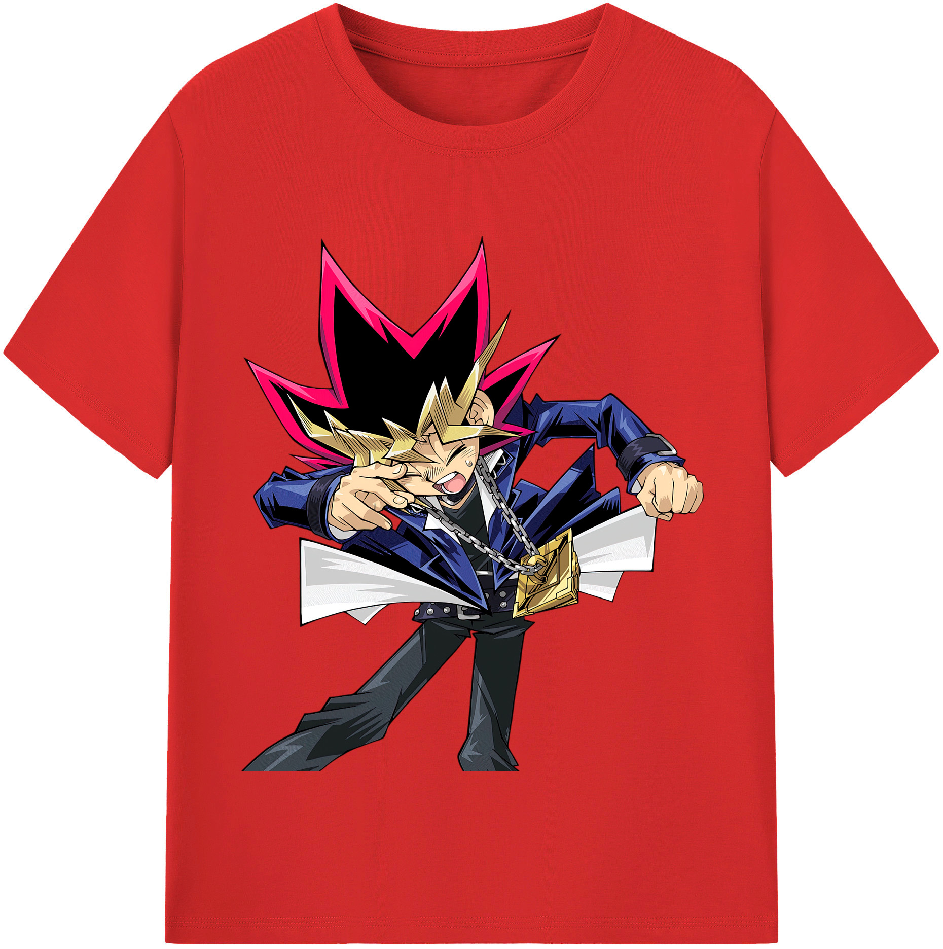 （画像用） 遊☆戯☆王 Yu-Gi-Oh! レディースカジュアルプリントTシャツ（綿100％）